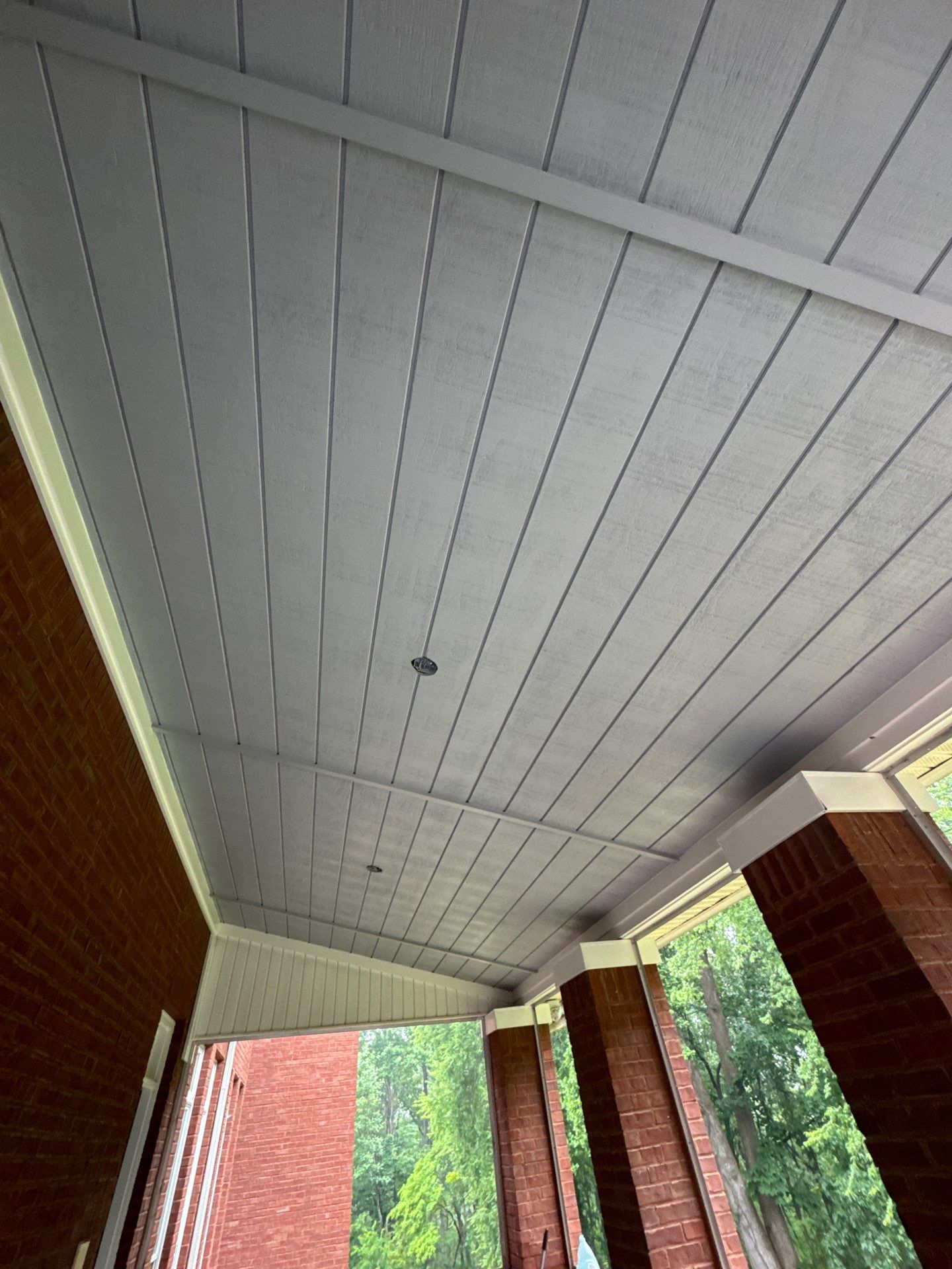 Custom Tongue-and-Groove Porch Ceiling Renovation in Marietta by Swift Home Renovations