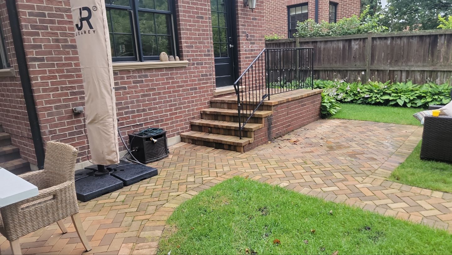 brick paver repair  using Structure bond Techniseal by Northern Power Washing LLC.