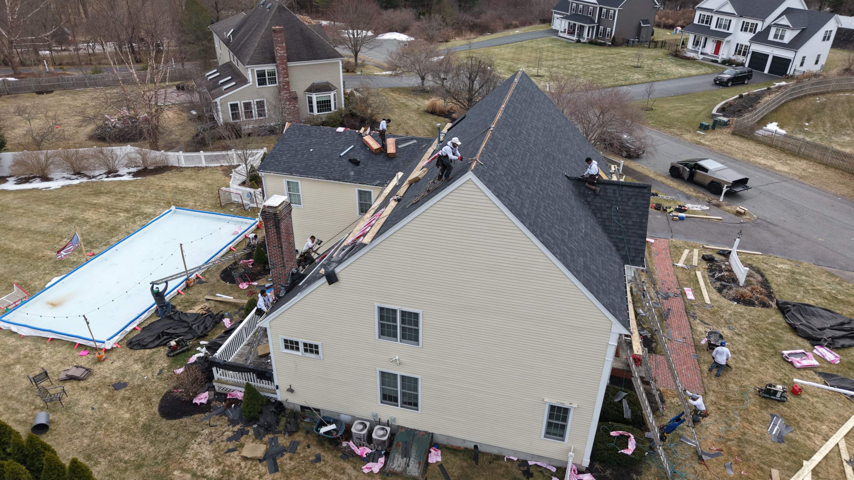  Premium Roof Replacement in Millis – Owens Corning Duration, Onyx Black by JOHNNYS PRO