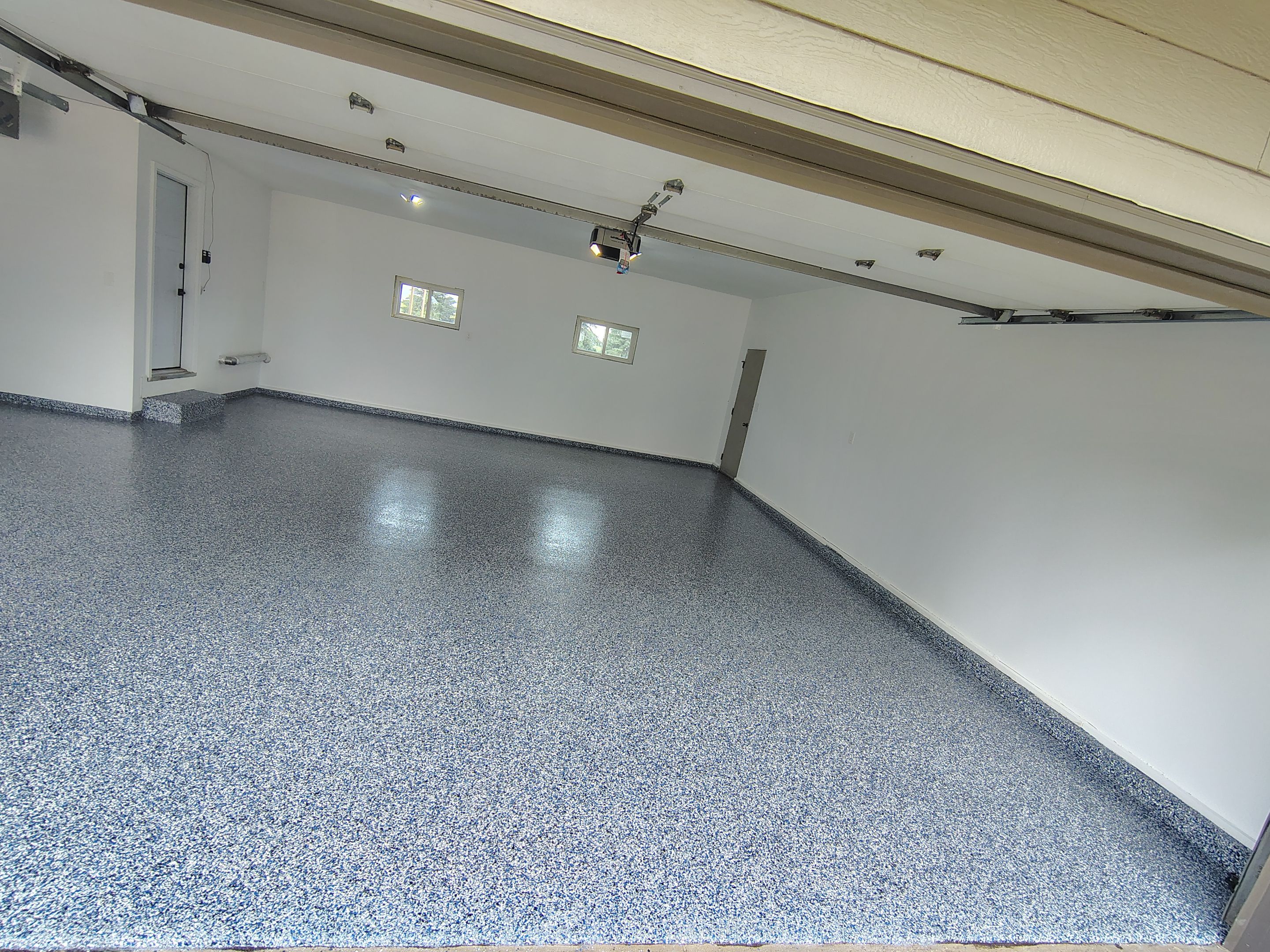 Hartford Garage Concrete Coating With Orbit Flake Finish by Select Painting, Coatings & Garage Cabinets