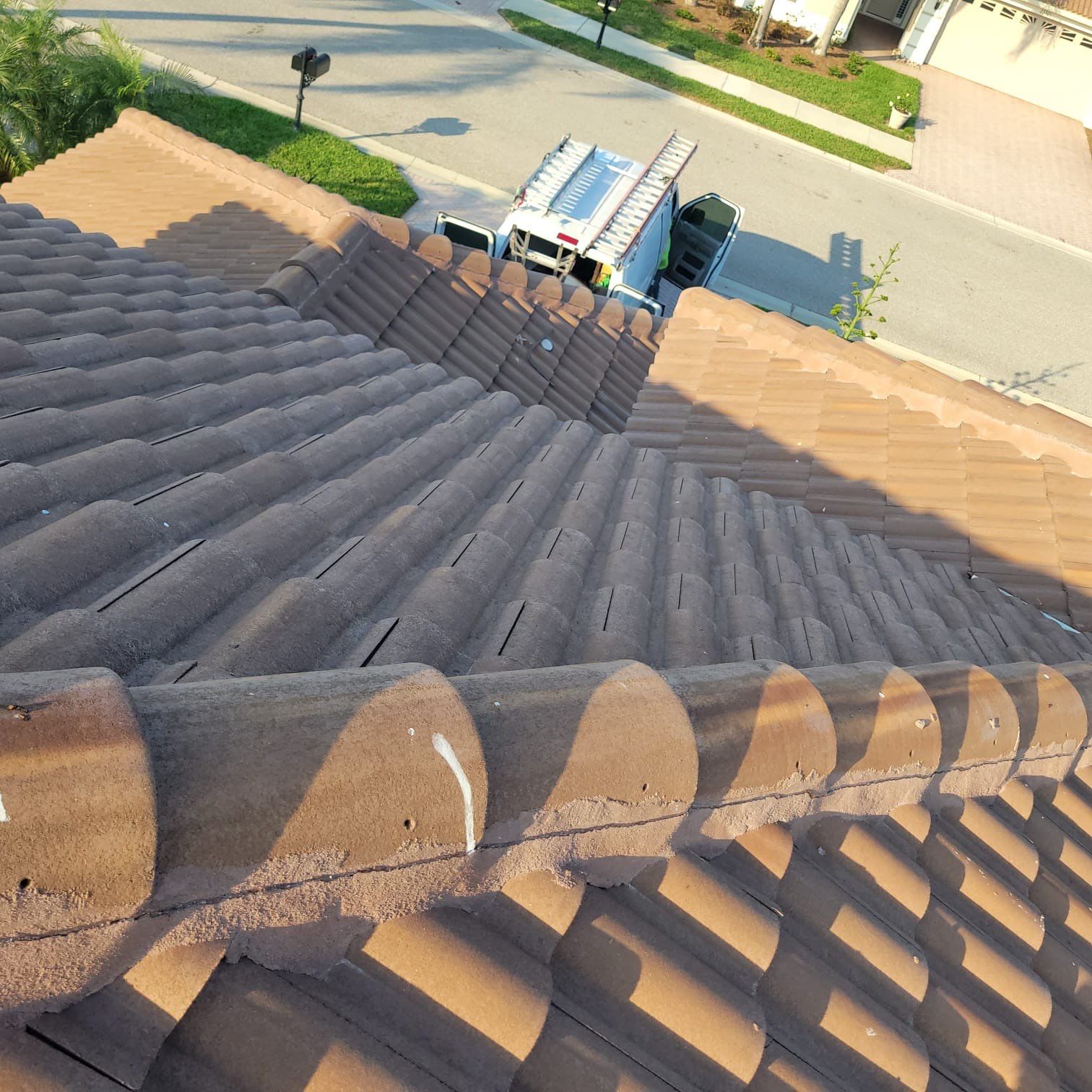 Residential Roofing Repair using Concrete Tile by Four Peaks Roofing