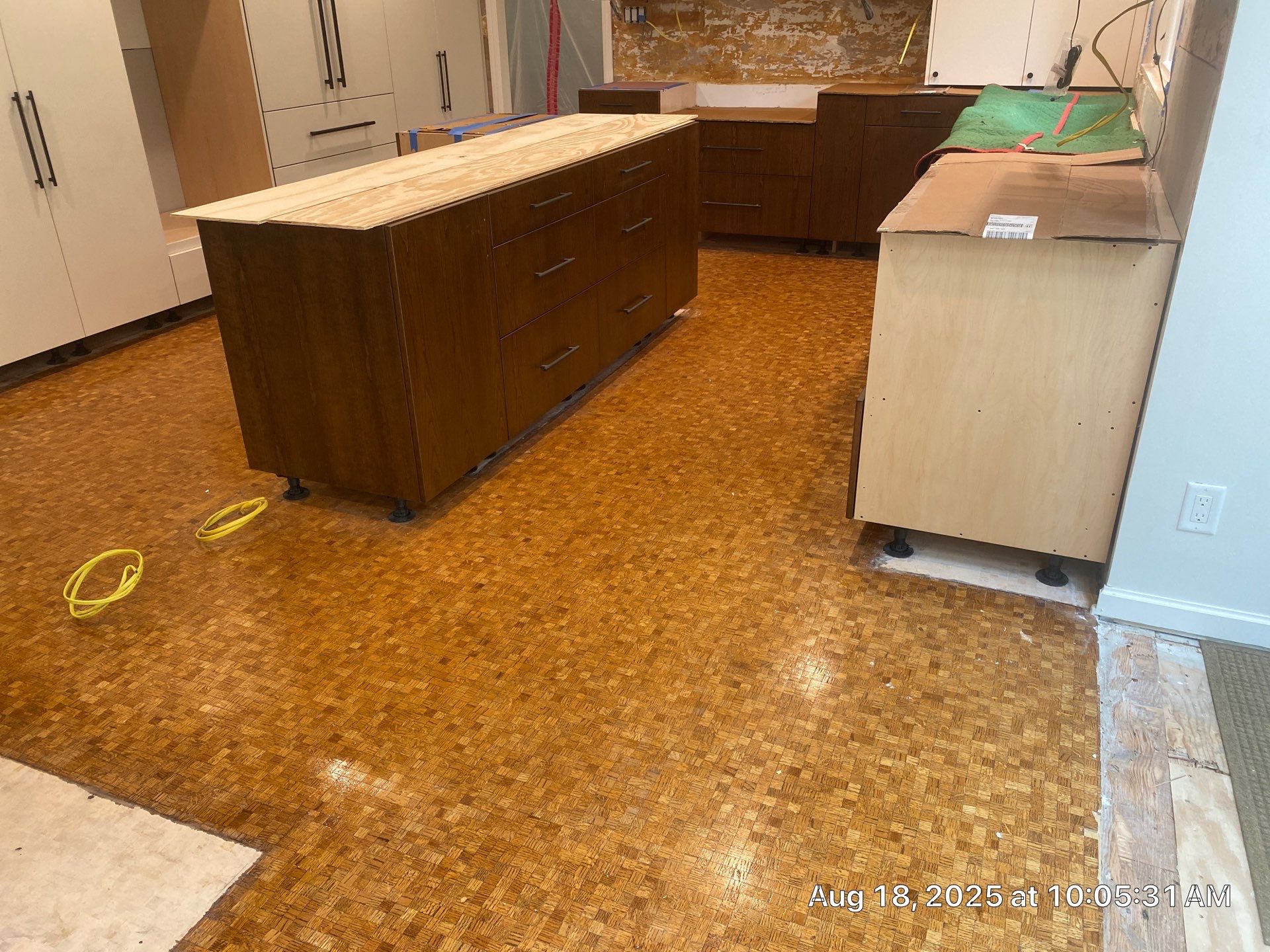 UNIQUE MID CENTURY MODERN Square Wood Tile Floor by RTBaldwin Hardwood Floors