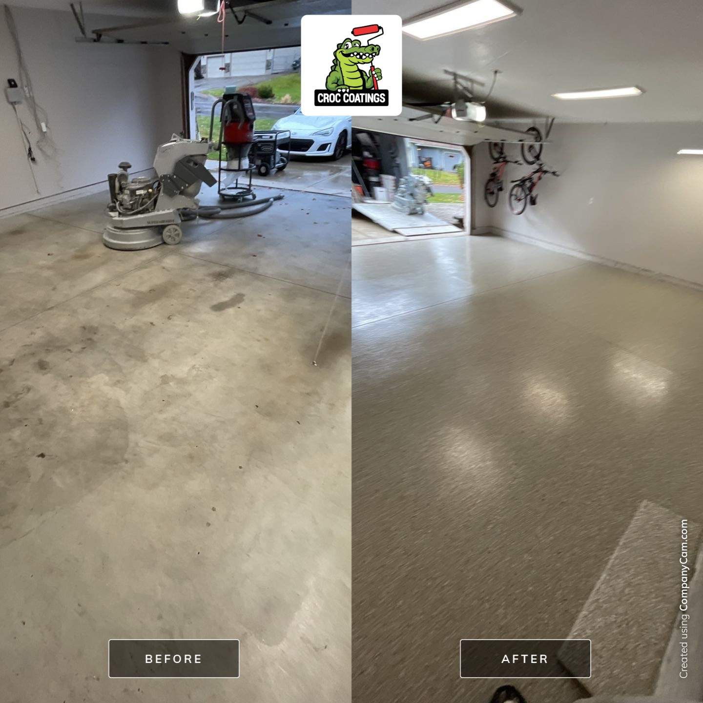 Garage Transformation Using Pebble Beach and Penntek Evolution System by Croc Coatings, LLC
