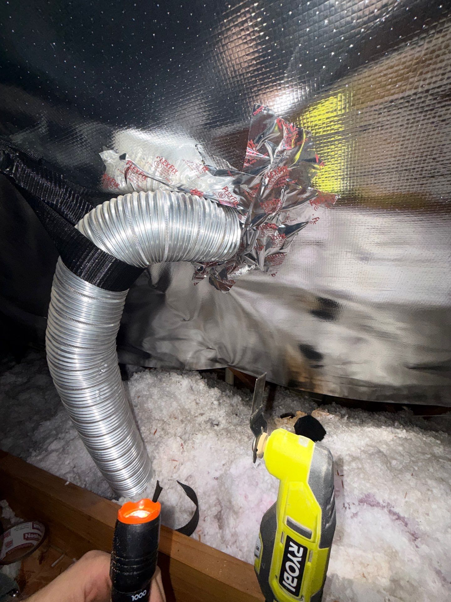 Bathroom Roof Vent Install by First Out Roofing 