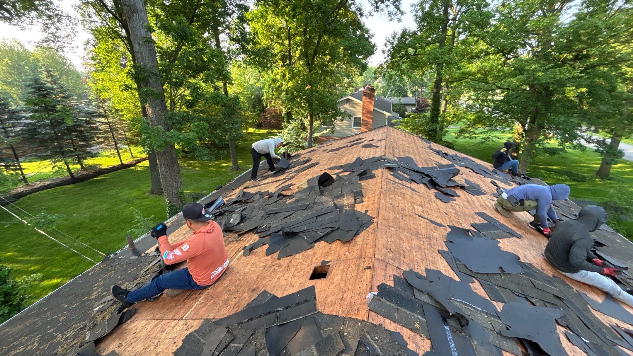 Roof Replacement using Owens Corning Teak by 180 Contractors