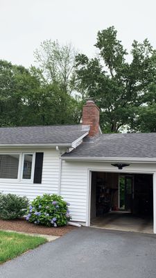 Residential Roofing Repair using Chimney Flashing