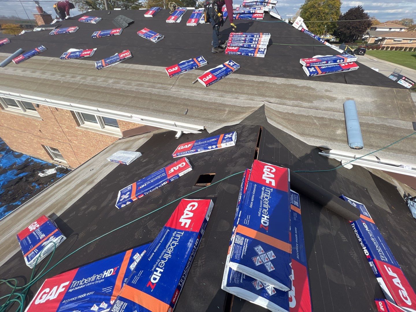 Residential Roofing Installation using GAF Timberline HDZ by Pro Home Services Inc