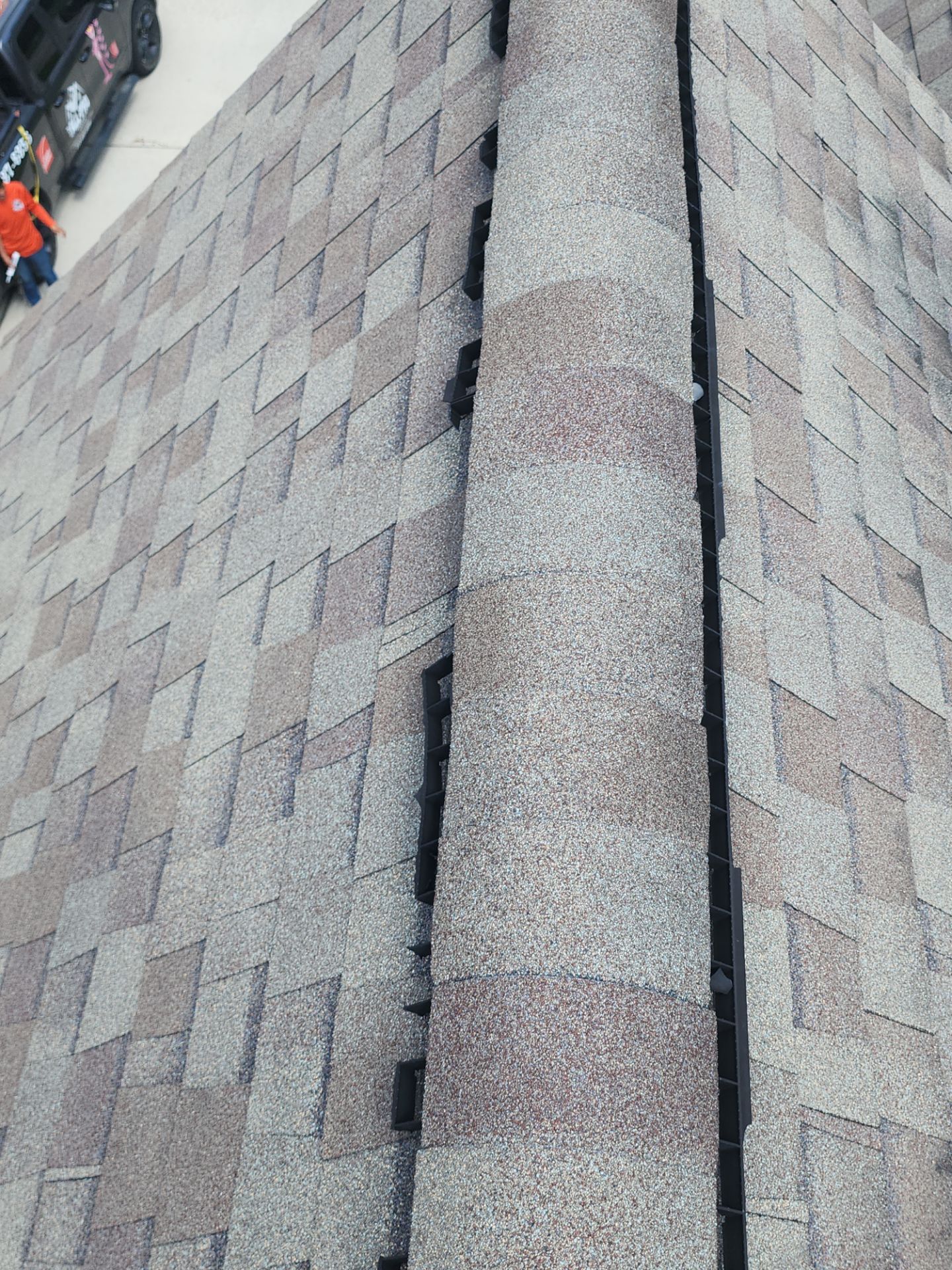 Hail Damage using Owen's Corning Duration (Lifetime) Shingles by Roof Repair Company