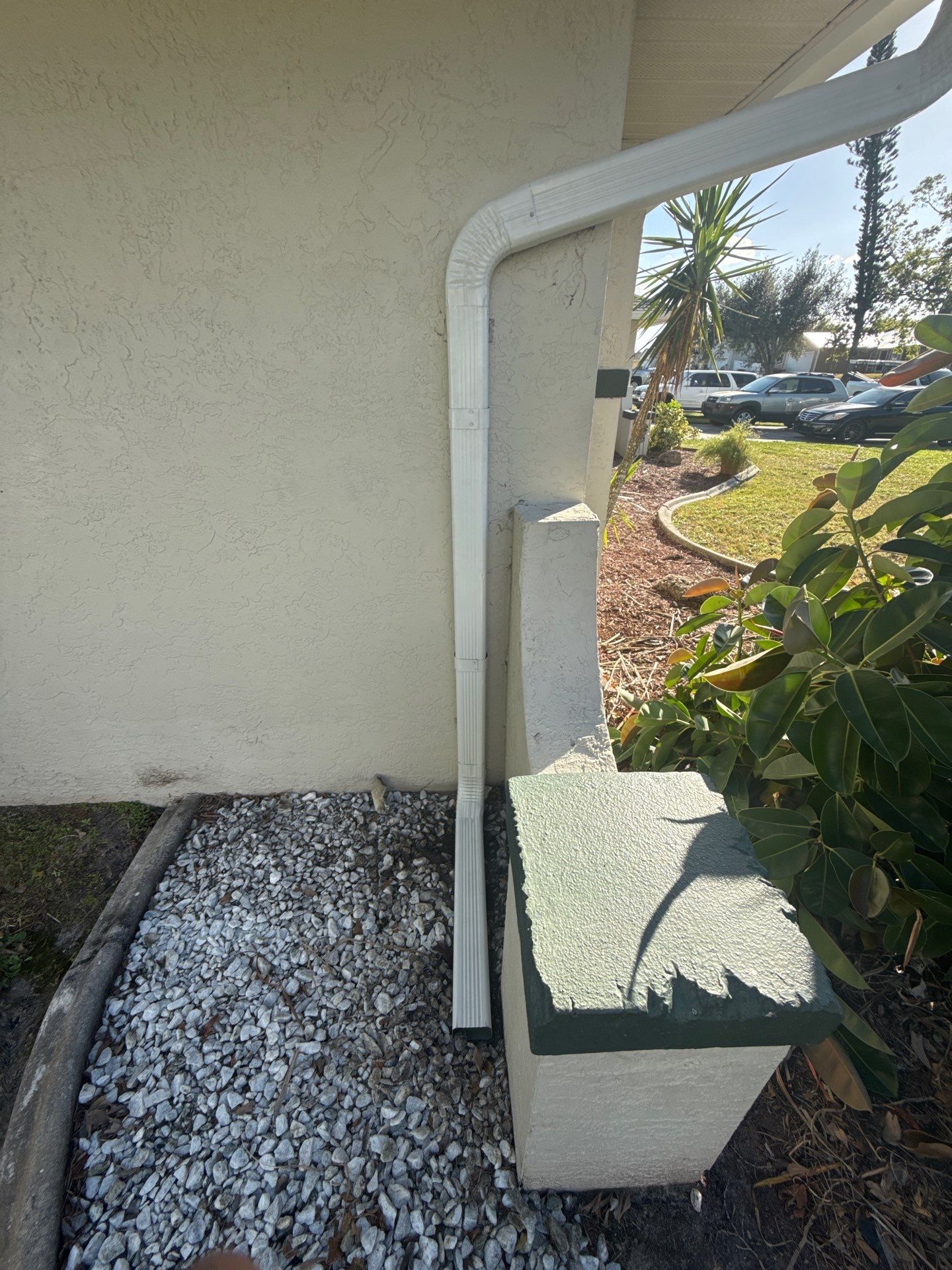 Splash Guard System Installation in Cape Coral FL by Gutter Professors