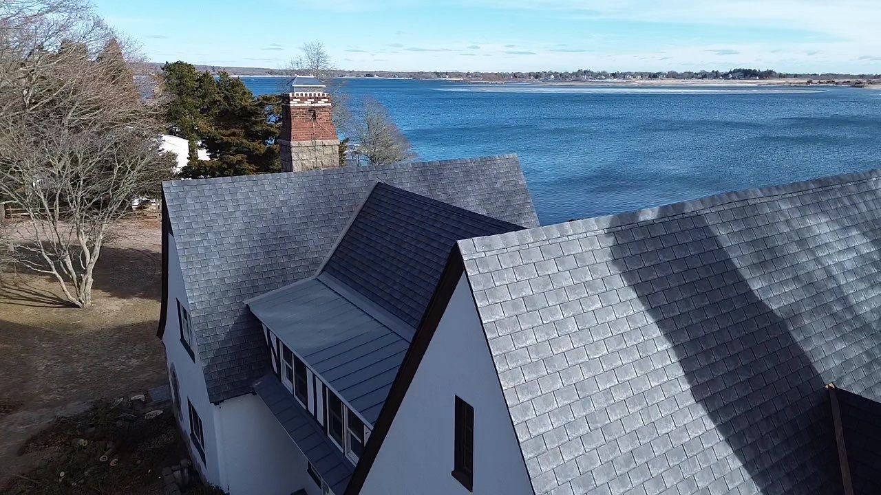 DaVinci Slate, Copper & Cedar Impressions - Private Residence by Rinaldi Brothers