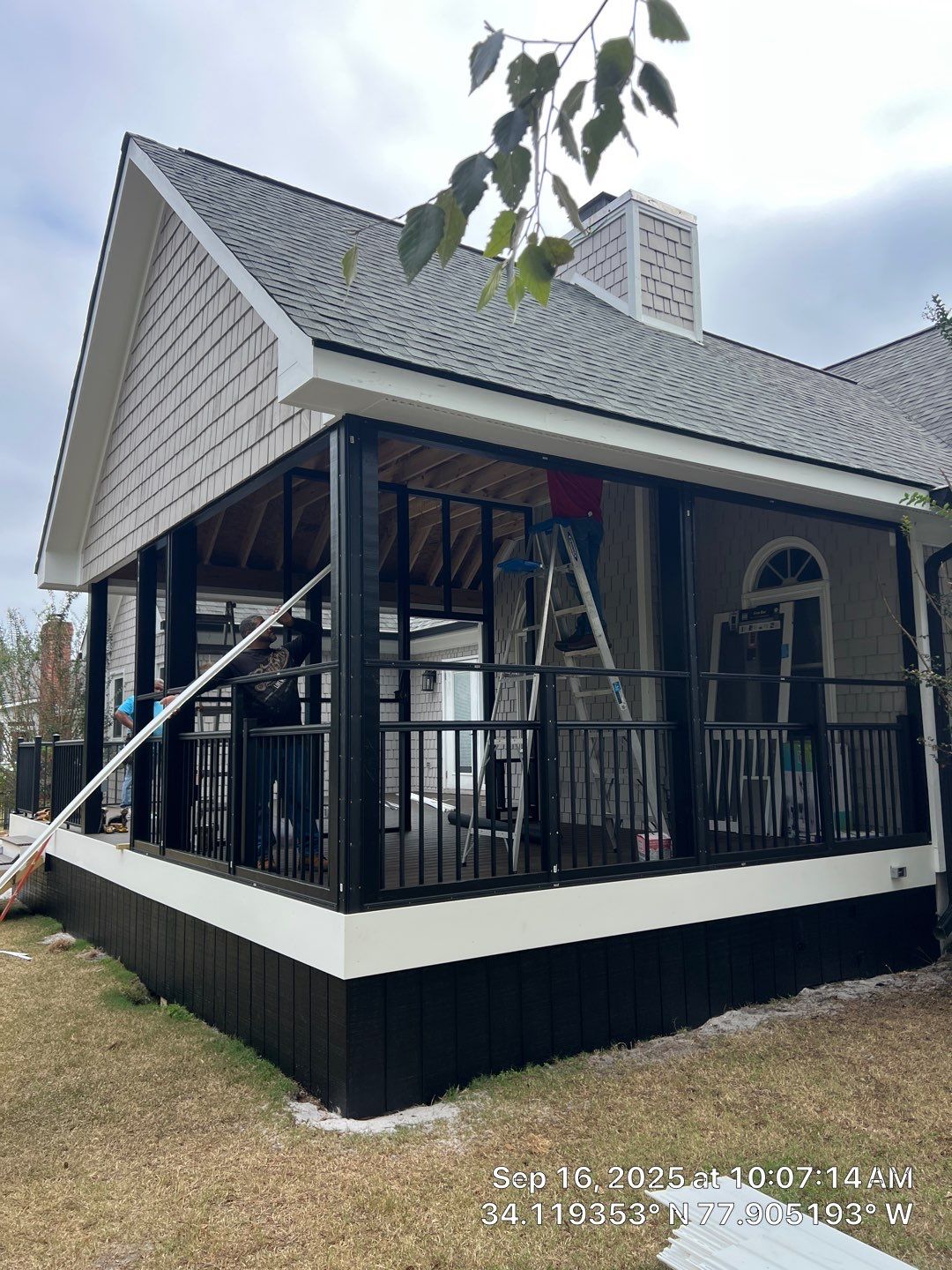 Back Porch Addition in Beau Rivage  by RGR Construction and Roofing, LLC