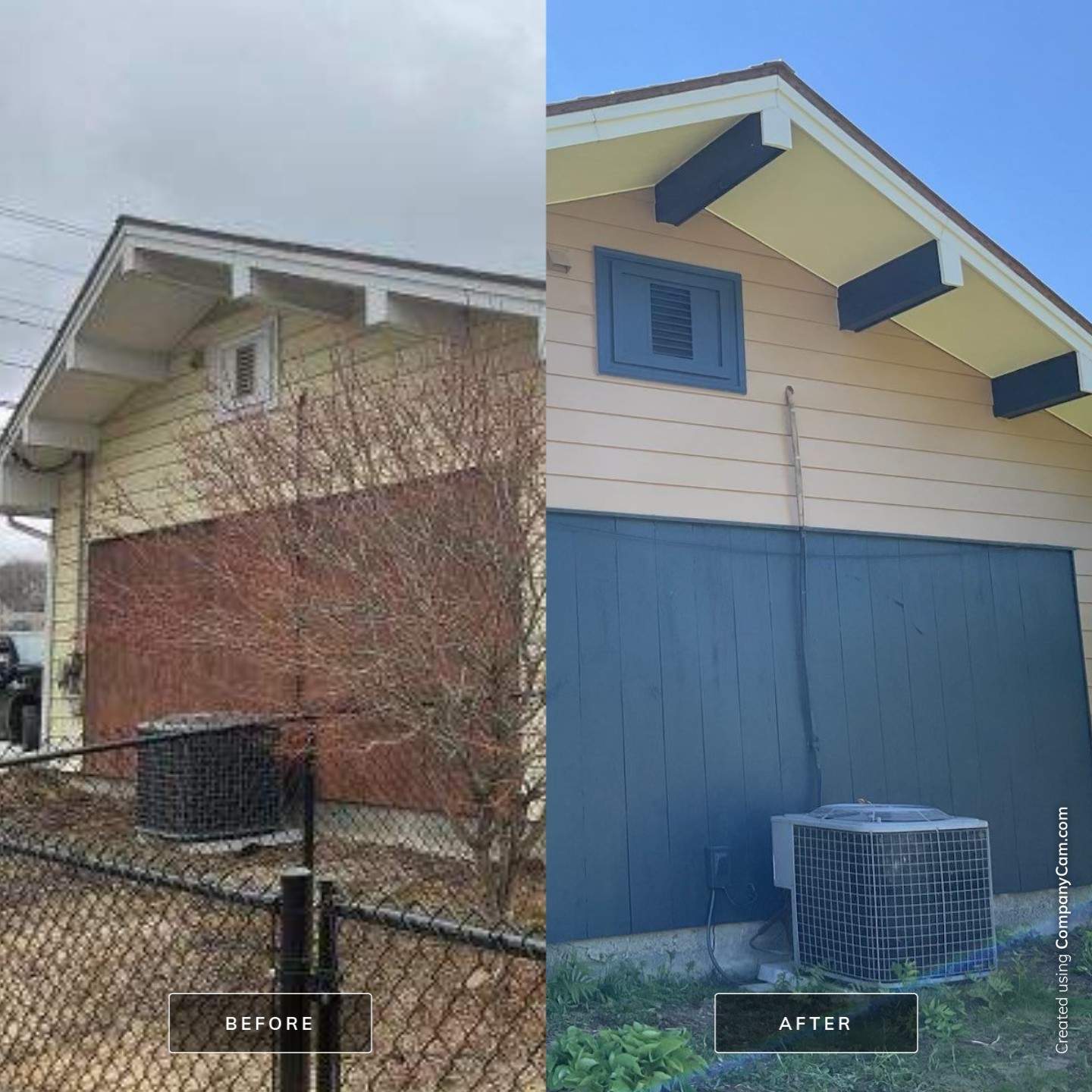 Exterior Renovation and Two-Tone Painting in Randolph by Picture Perfect Pro Painting