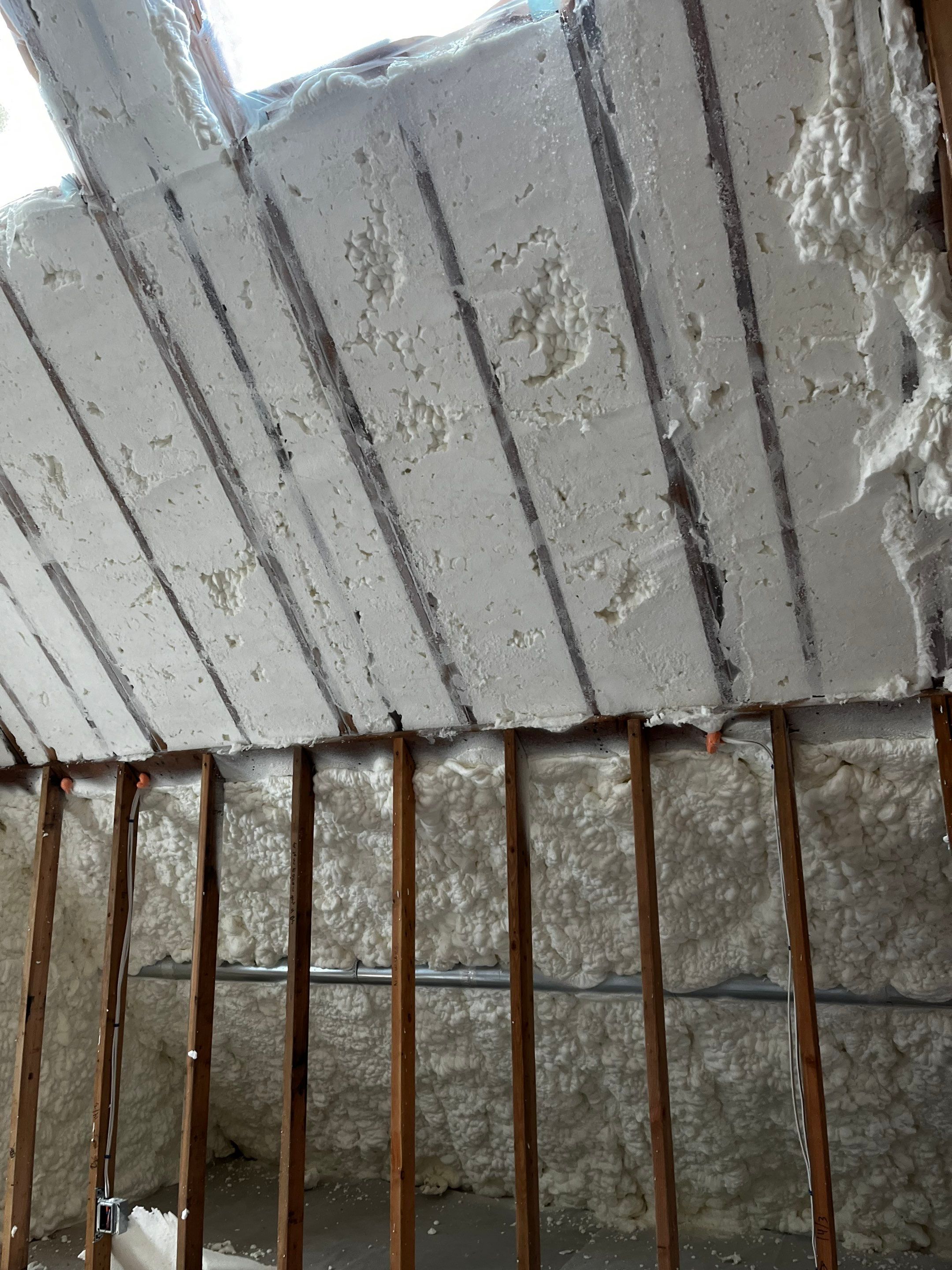 New Home Construction using open cell spray foam by NYS Foam & Energy