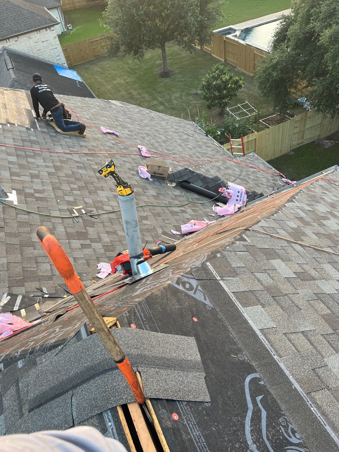 Residential Roofing Repair using Owen's Corning Duration (Lifetime) Shingles by Roof Repair Company