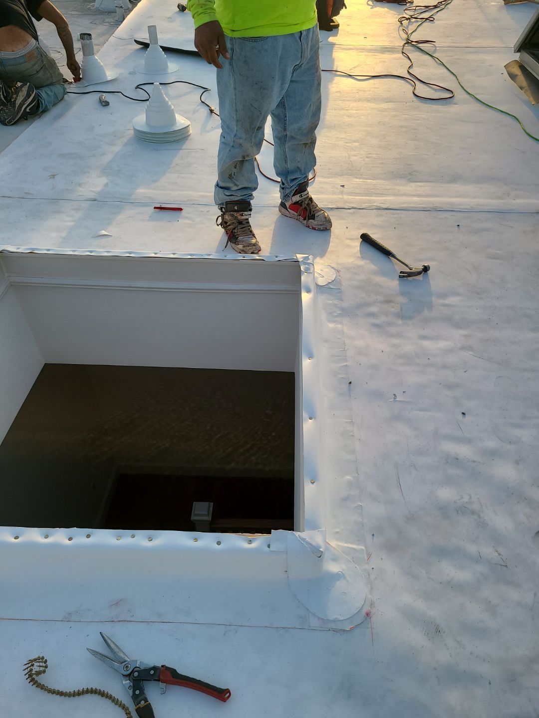 Alexandria: Carlisle Syntec TPO Flat Roof Installation by RM Banning, Inc.