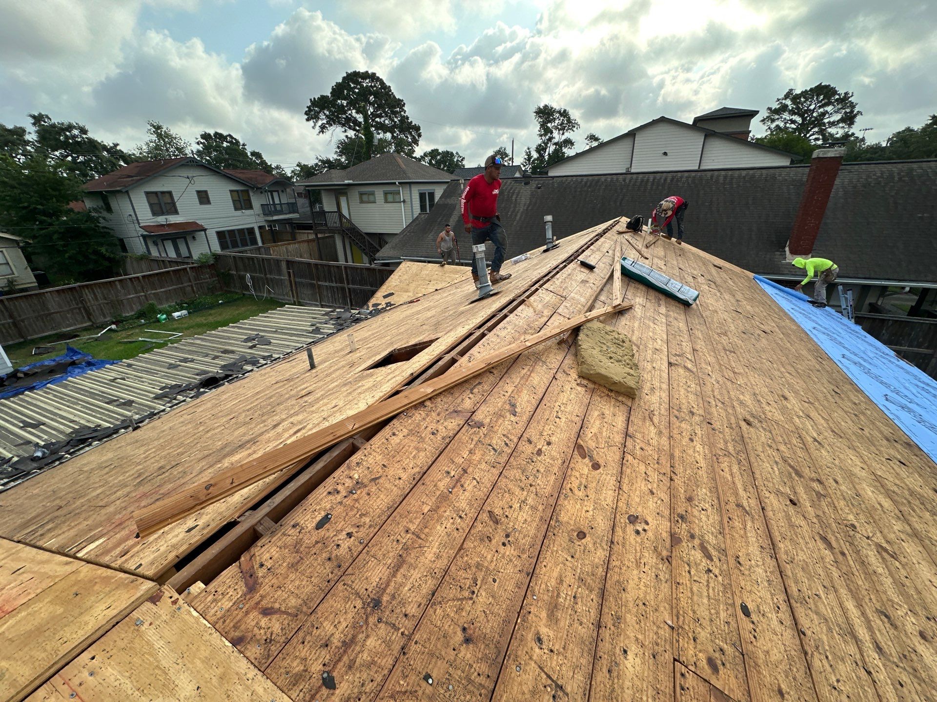 Project in Houston by Motion Roofing