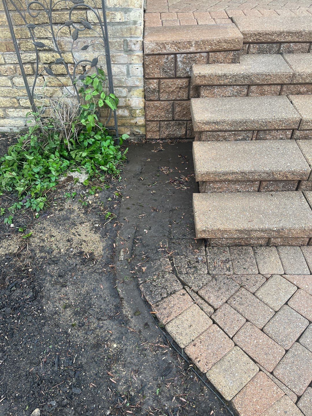 Brick repair, CSS, and stone cleaning by Northern Power Washing LLC.
