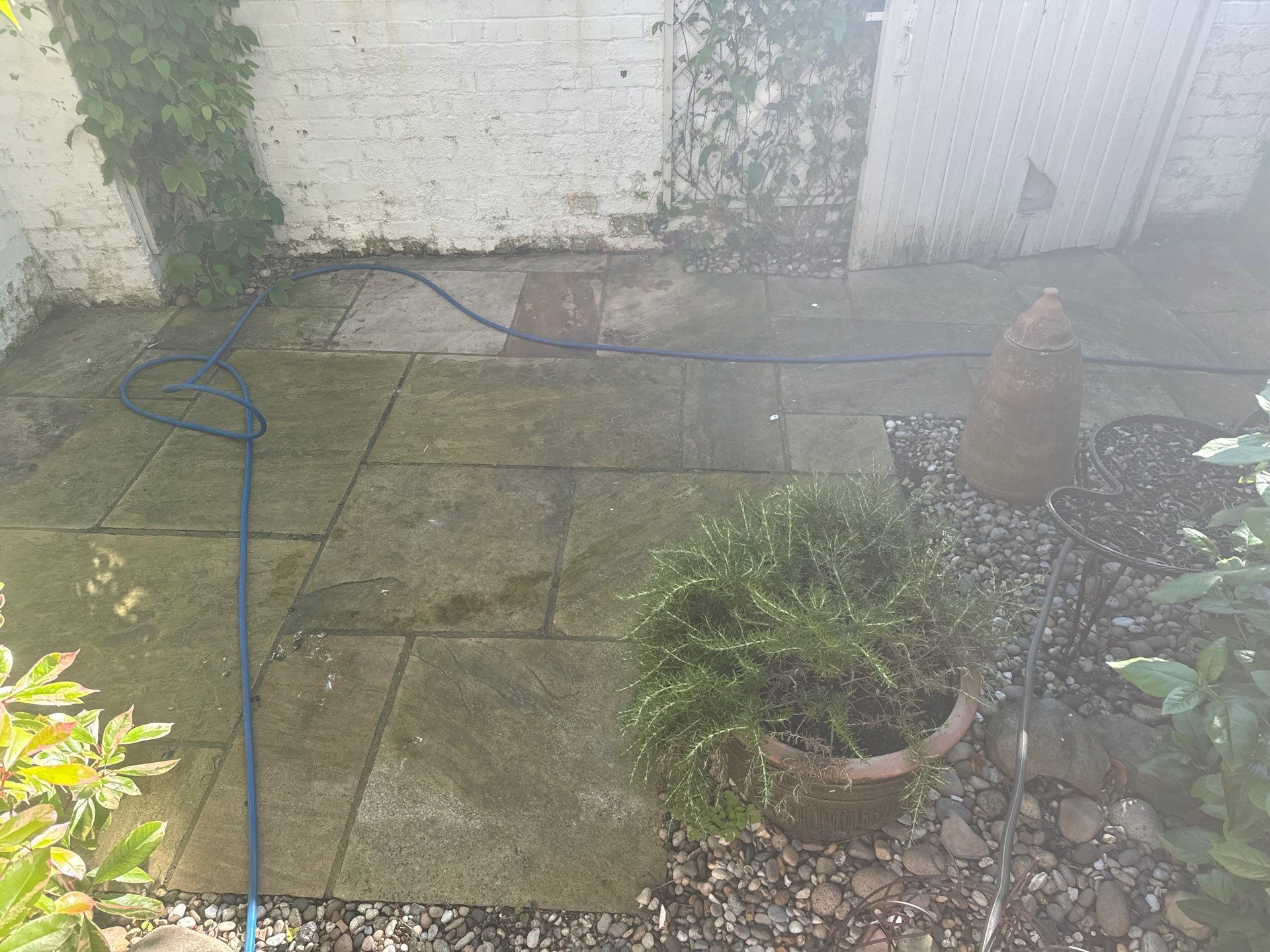 Patio Clean using honda 21 ltr/min by Ges Exterior Cleaning ltd
