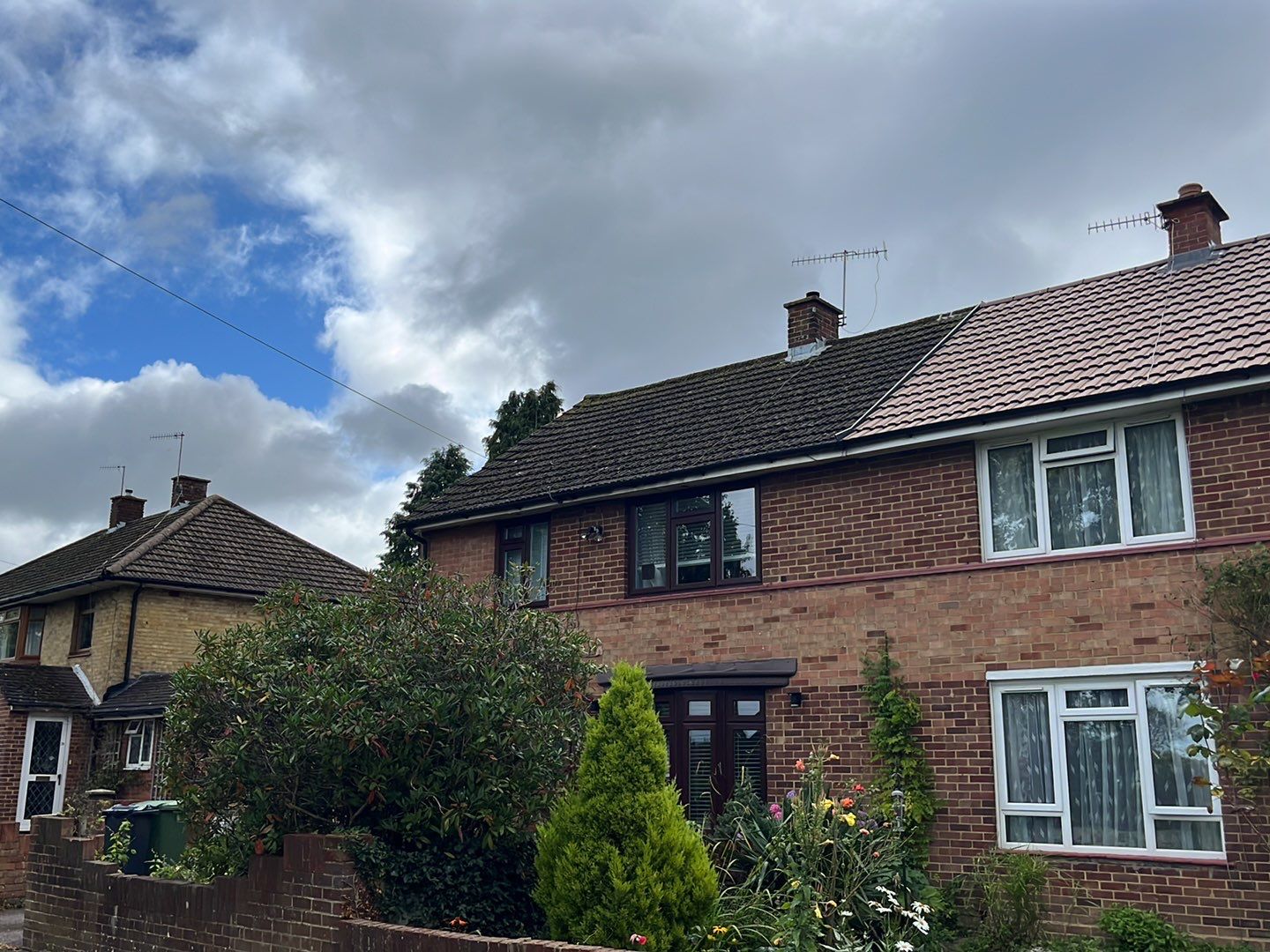 Roof Clean - Biocide Treatment using Honda 15lpm Low Pressure Washing Machine by Ges Exterior Cleaning ltd