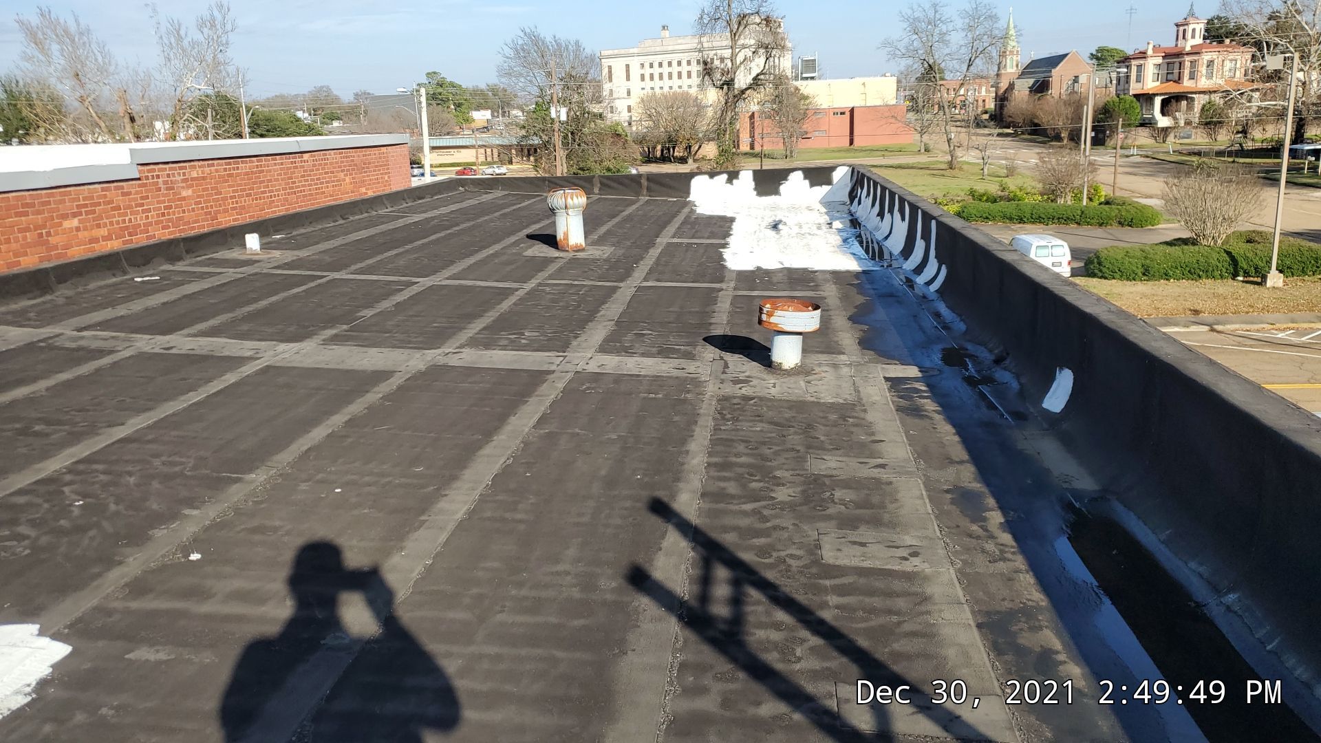 Commercial Roofing Installation using 50 mil PVC by Hostetler Roofing
