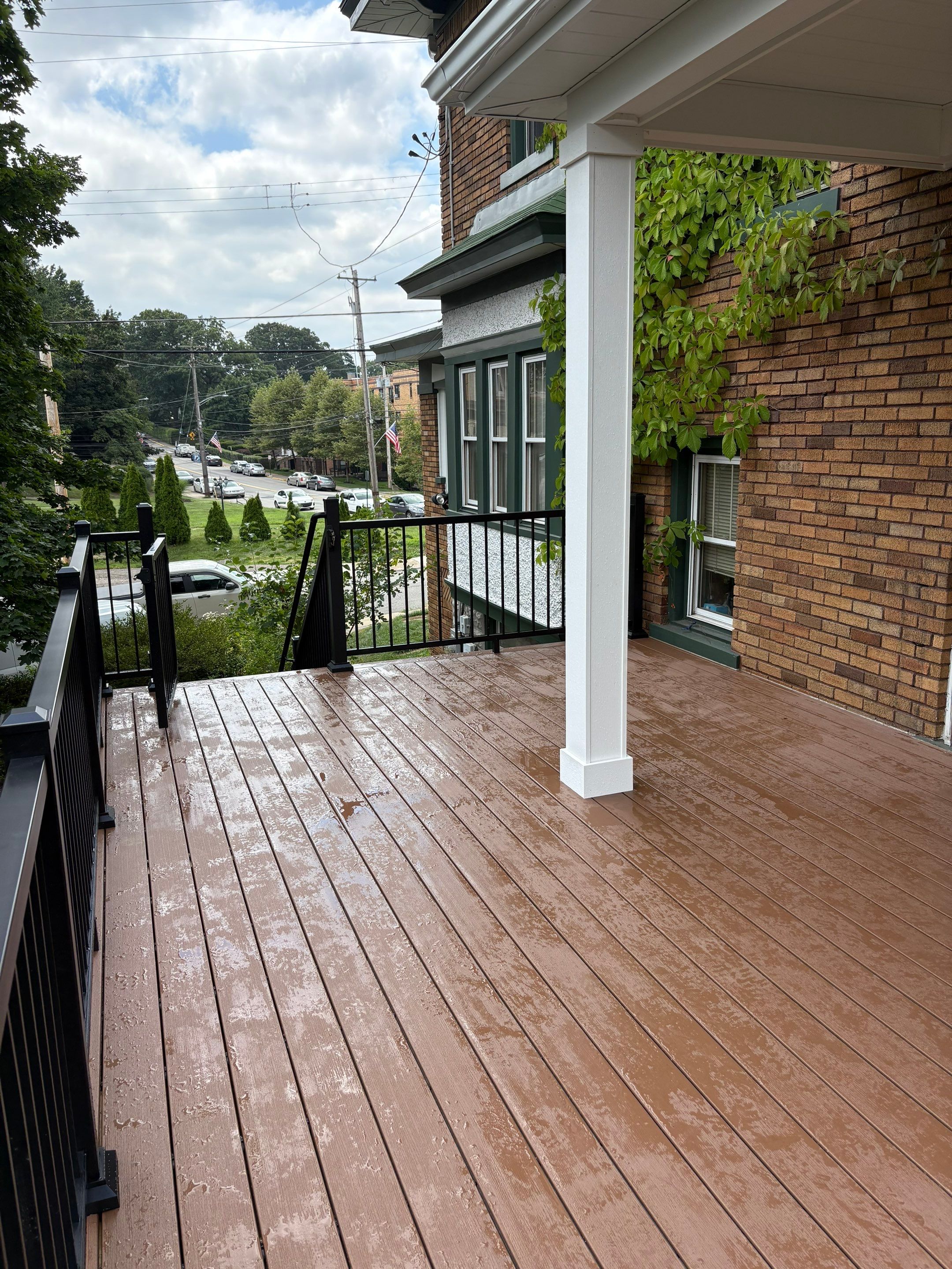 Deck and Roof build  by Cousins Roofing Siding & Decks