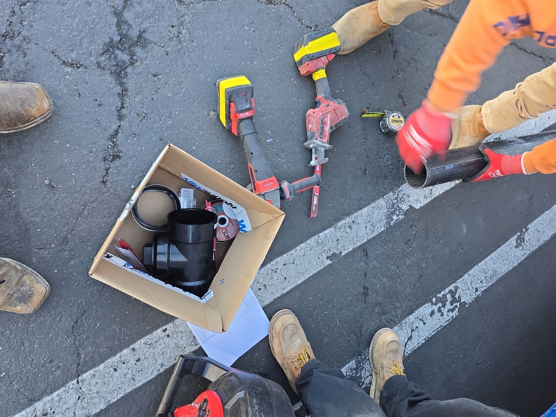 Installing New Piping and Tested Water Flow. by Us Plumbing