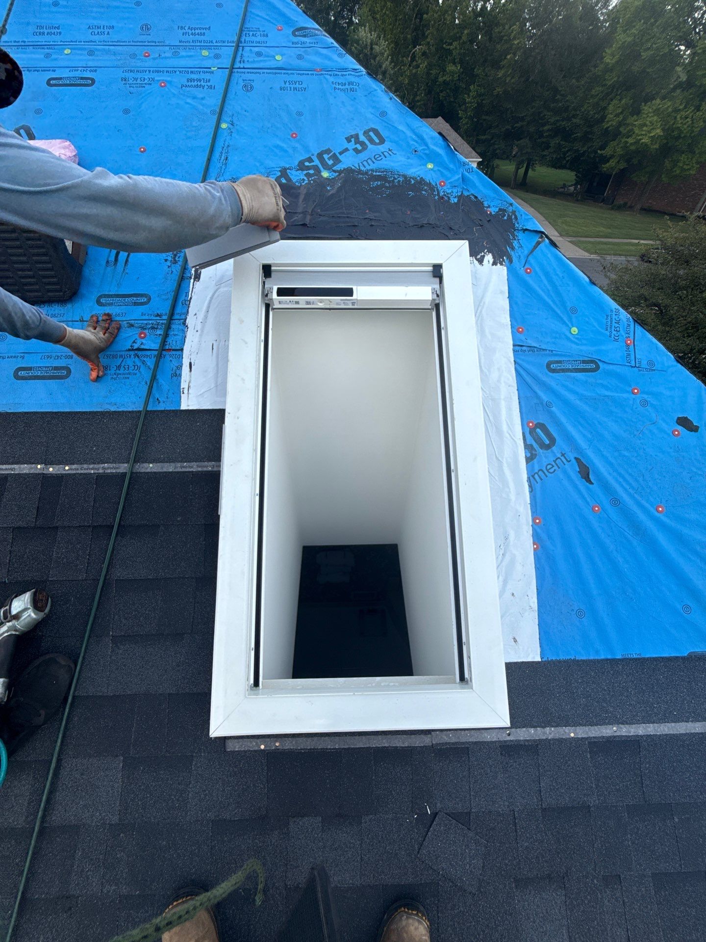 Hail Damaged Roof Replacment  by GreenForce Restoration