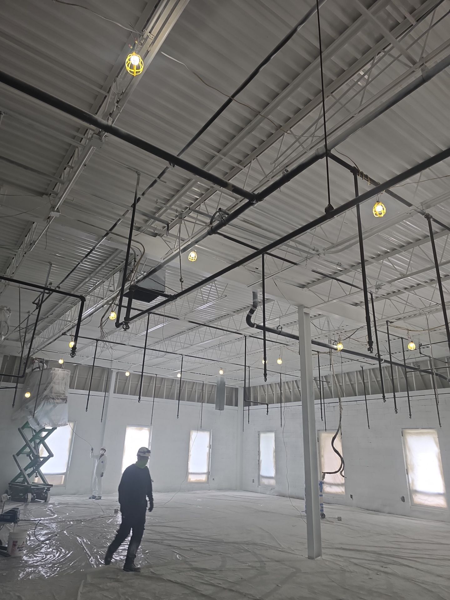 Industrial Warehouse Fire Damage Cleaning and Spray Sealing in Islandia by EMS Restoration Corp