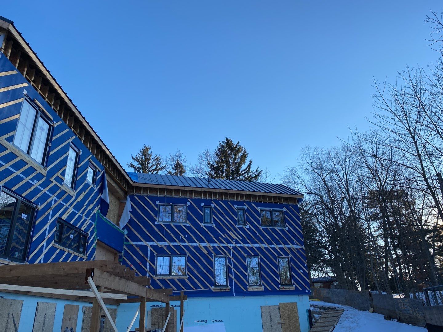 New Home Construction using 16" Standing Seam Panels by Jay Carter Roofing & Sheet Metal