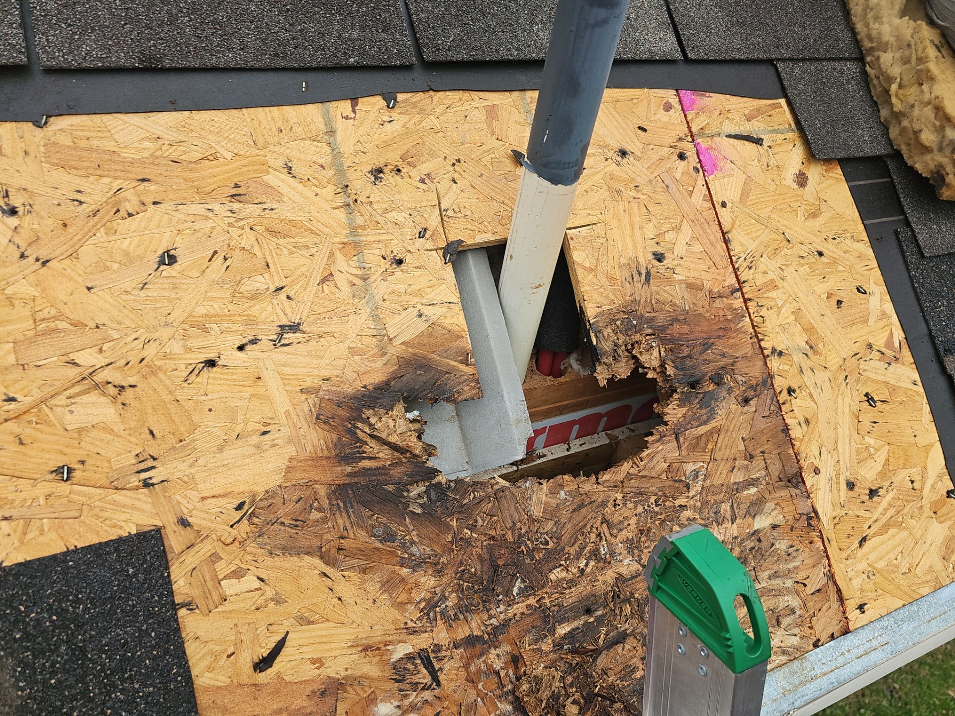 Hail Damage using Owen's Corning Duration (Lifetime) Shingles by Roof Repair Services LLC