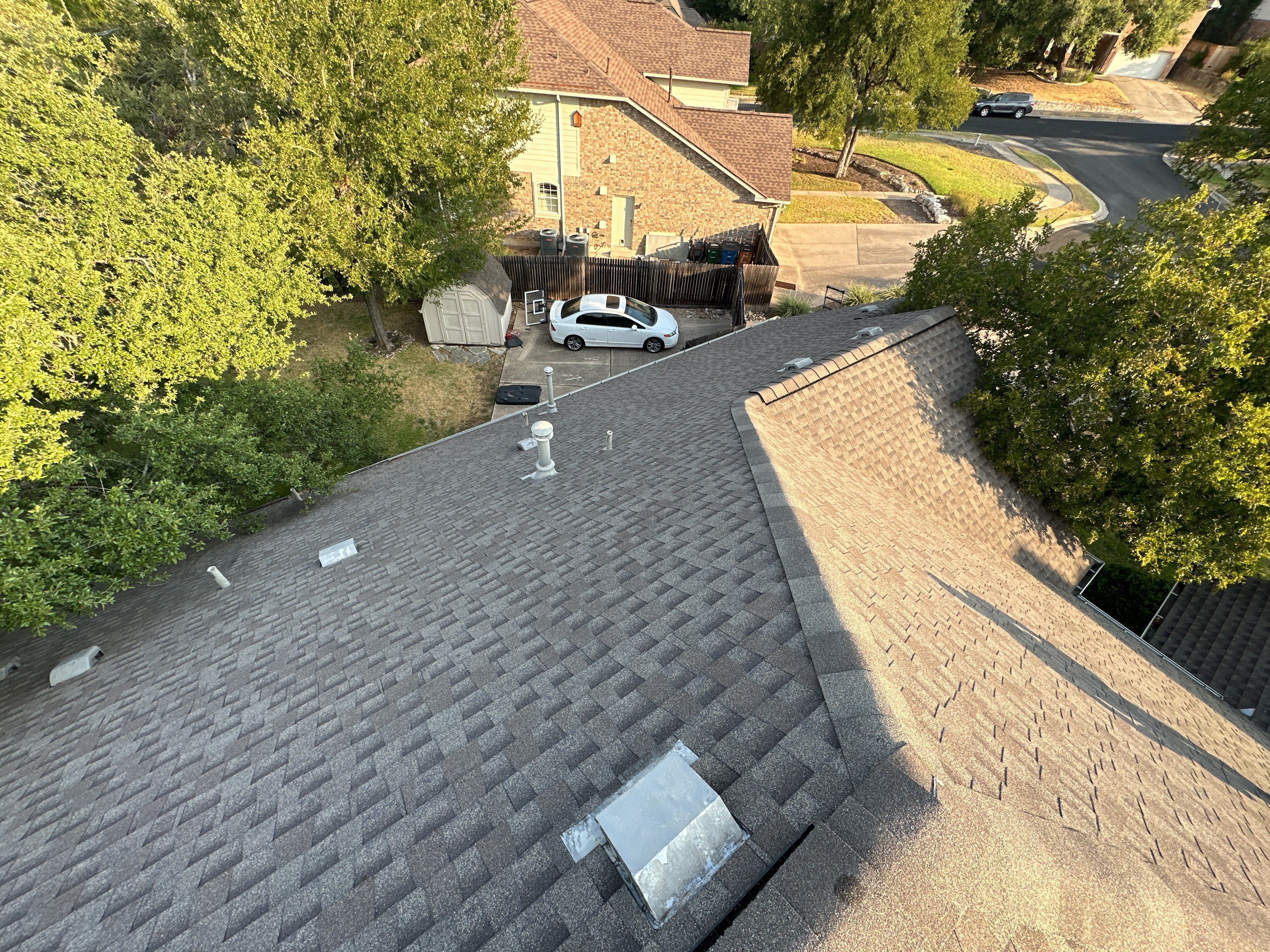 Roof Replacement with Skylights in Austin by Skywall Construction LLC