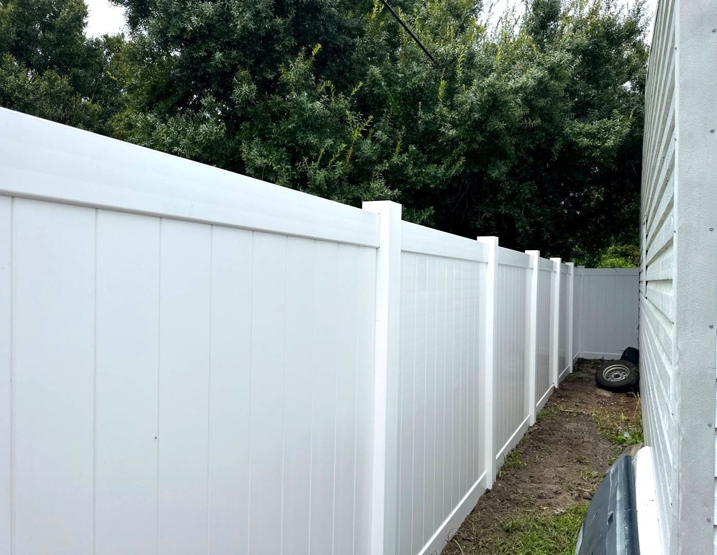 Vinyl Privacy Fence using 6Ft White Vinyl Privacy Fence by Asap fence and gates, LLC