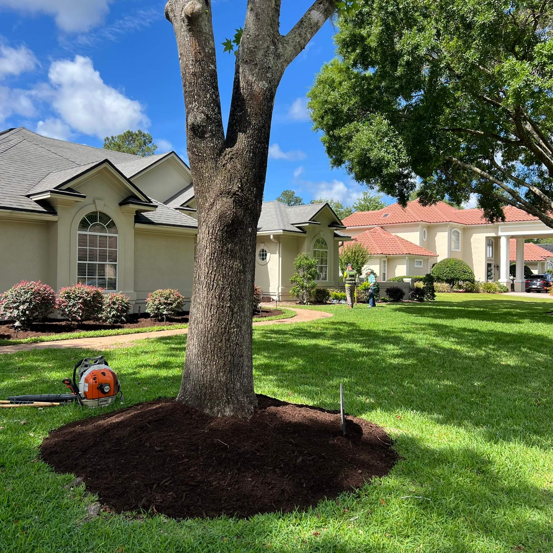 Plant & Mulch Installation | Deerwood Country Club by ProGreen Services