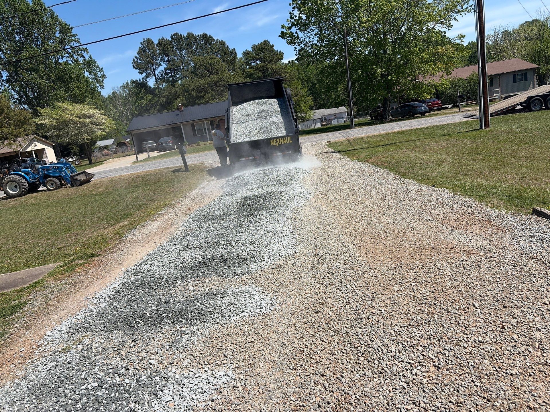 Gravel Driveway Grading and Resurfacing in Thomasville, North Carolina by Four Oaks Grading and Septic, LLC
