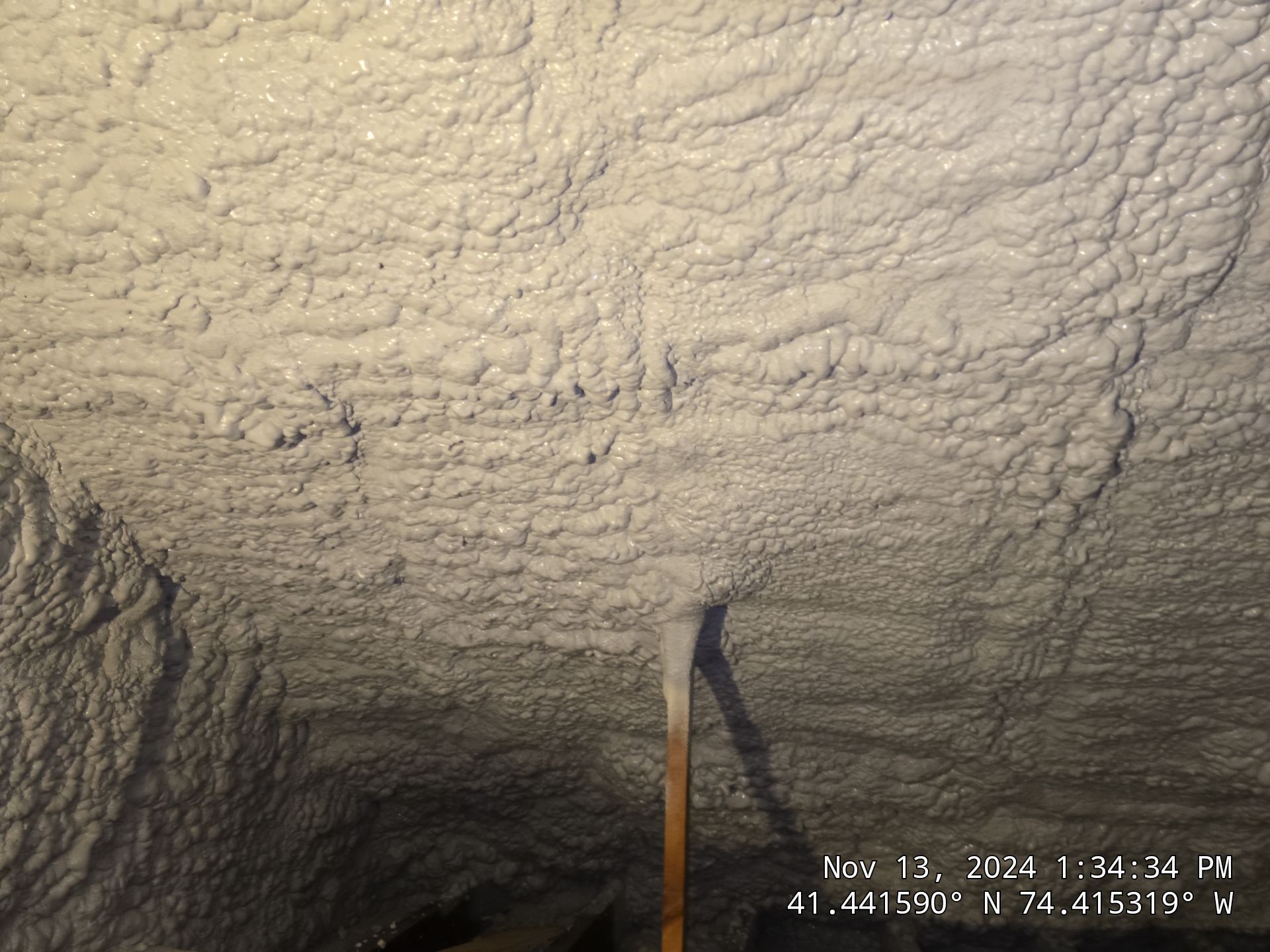 Attic Insulation using open cell spray foam by NYS Foam & Energy