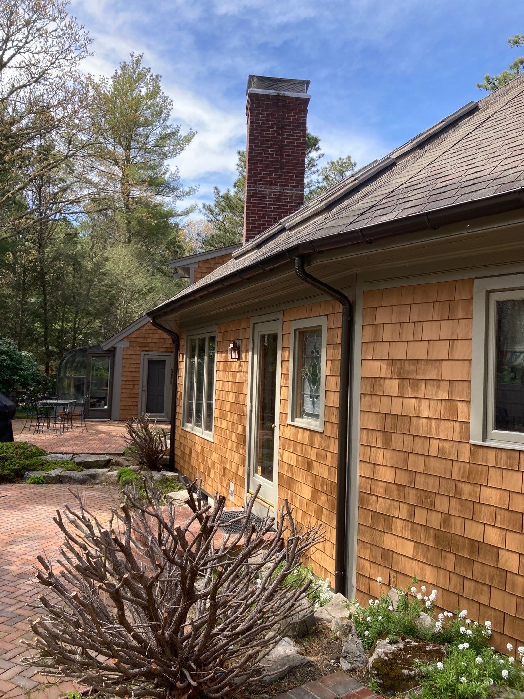 Gutter Installation using 6" Half Round Aluminum Gutter by Gutter Pro Enterprises