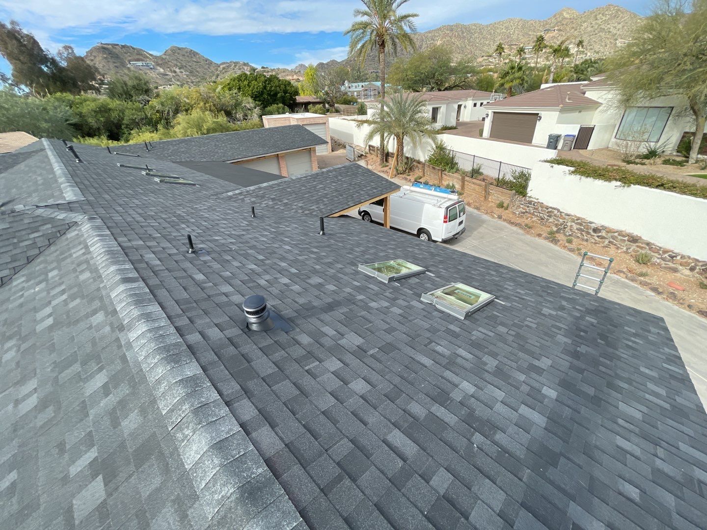 Onyx Black Shingles by Reimagine Roofing
