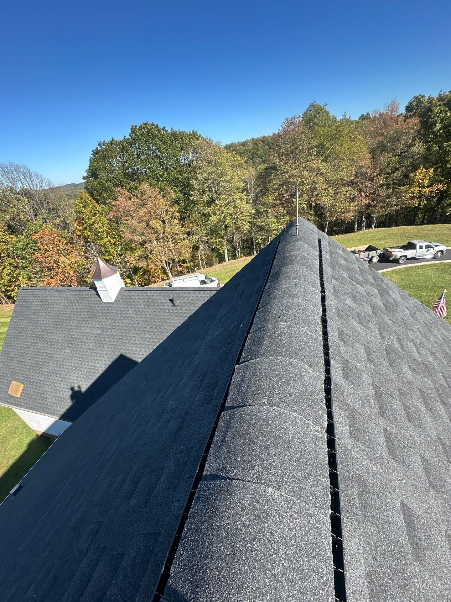 Residential Roofing Installation using GAF Timberline HDZ Charcoal by Rainstoppers Roofing