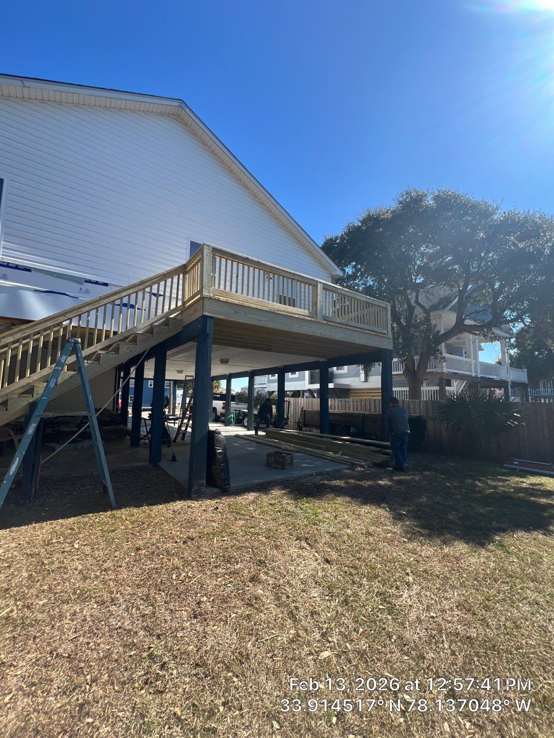 New Handrails & Stair Railings Installation – Oak Island, NC by RGR Construction and Roofing, LLC