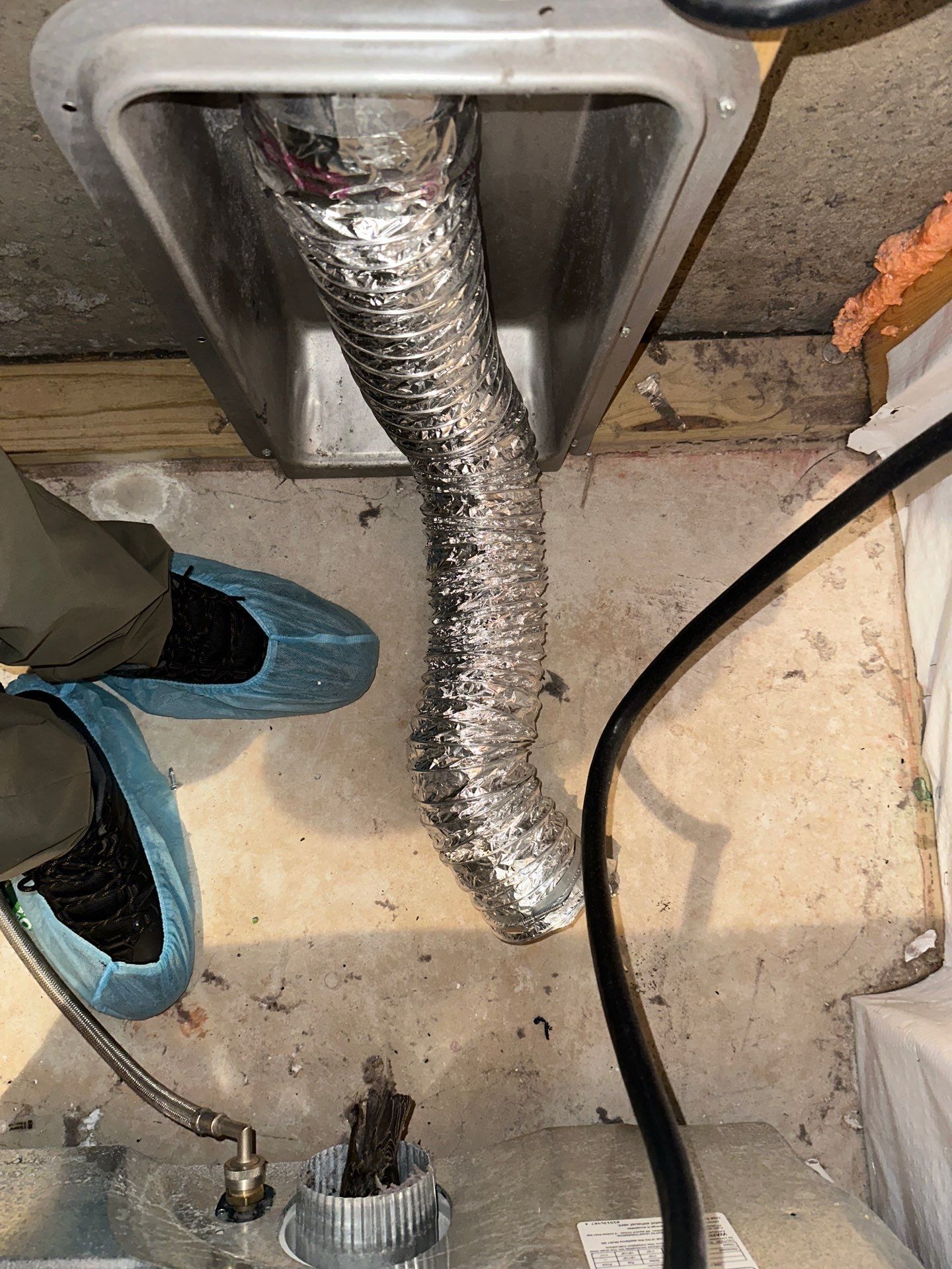 dryer vent cleaning using Compressed air by Pronto Air Duct Cleaning