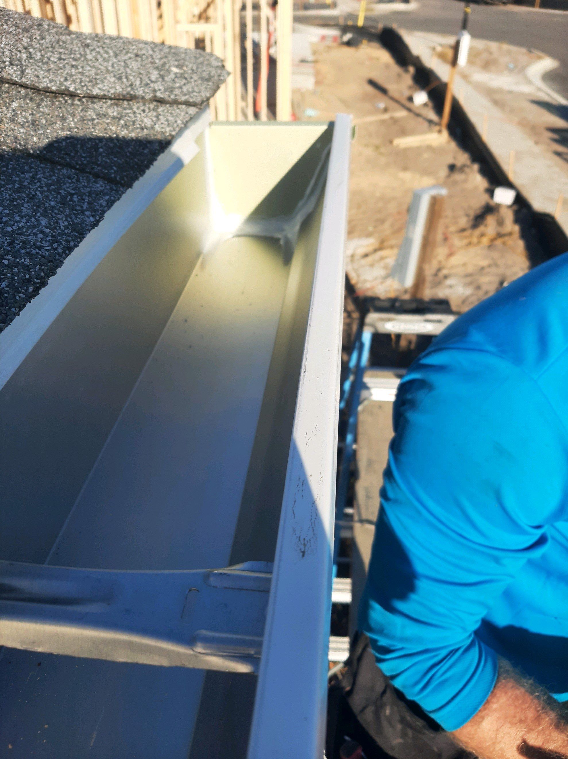 Gutter Installation using K-Style Seamless Gutters by Gutter Professors