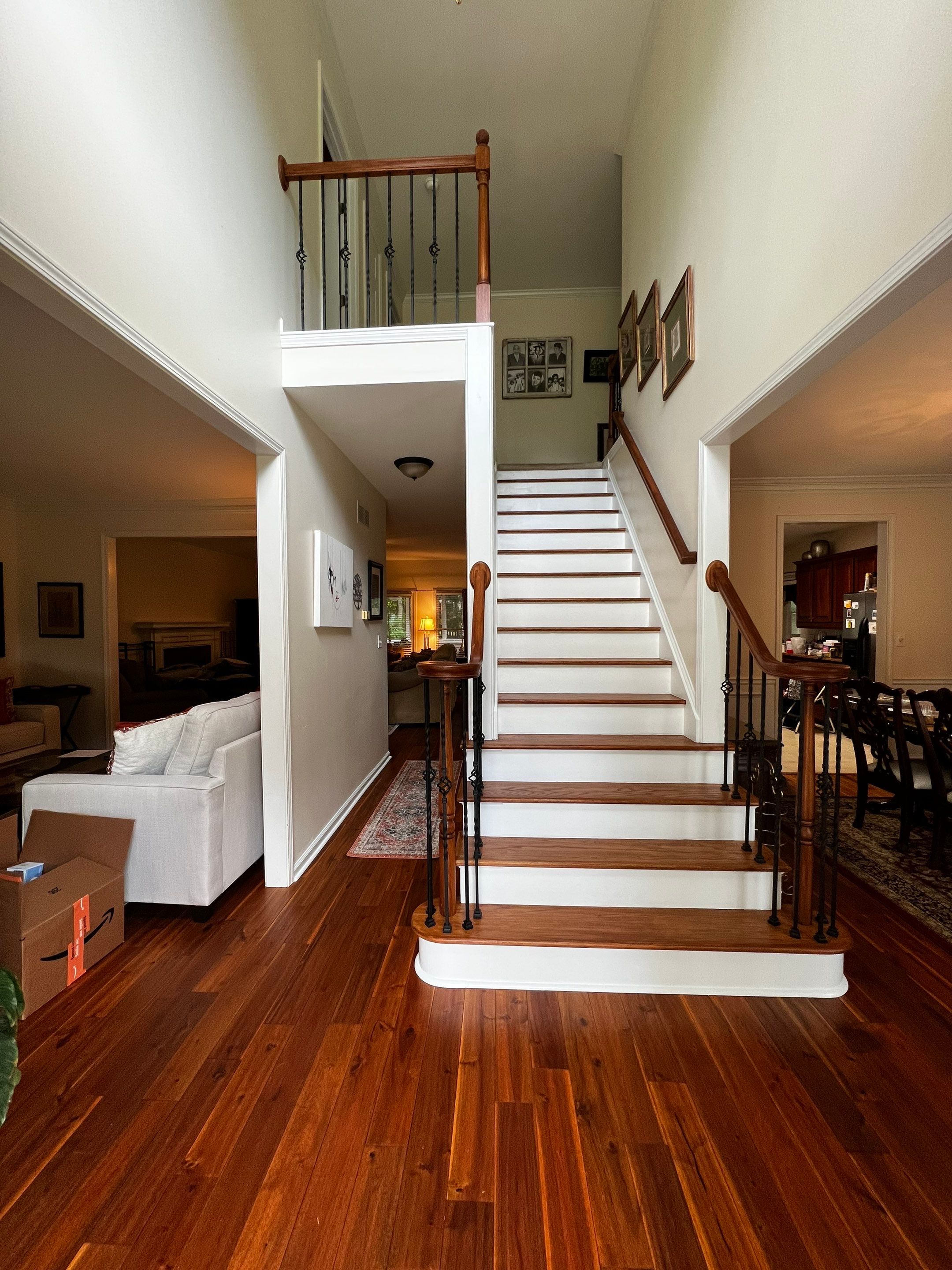 Hardwood Floor Replacement and Staircase Upgrade in Kennesaw Georgia by Swift Home Renovations