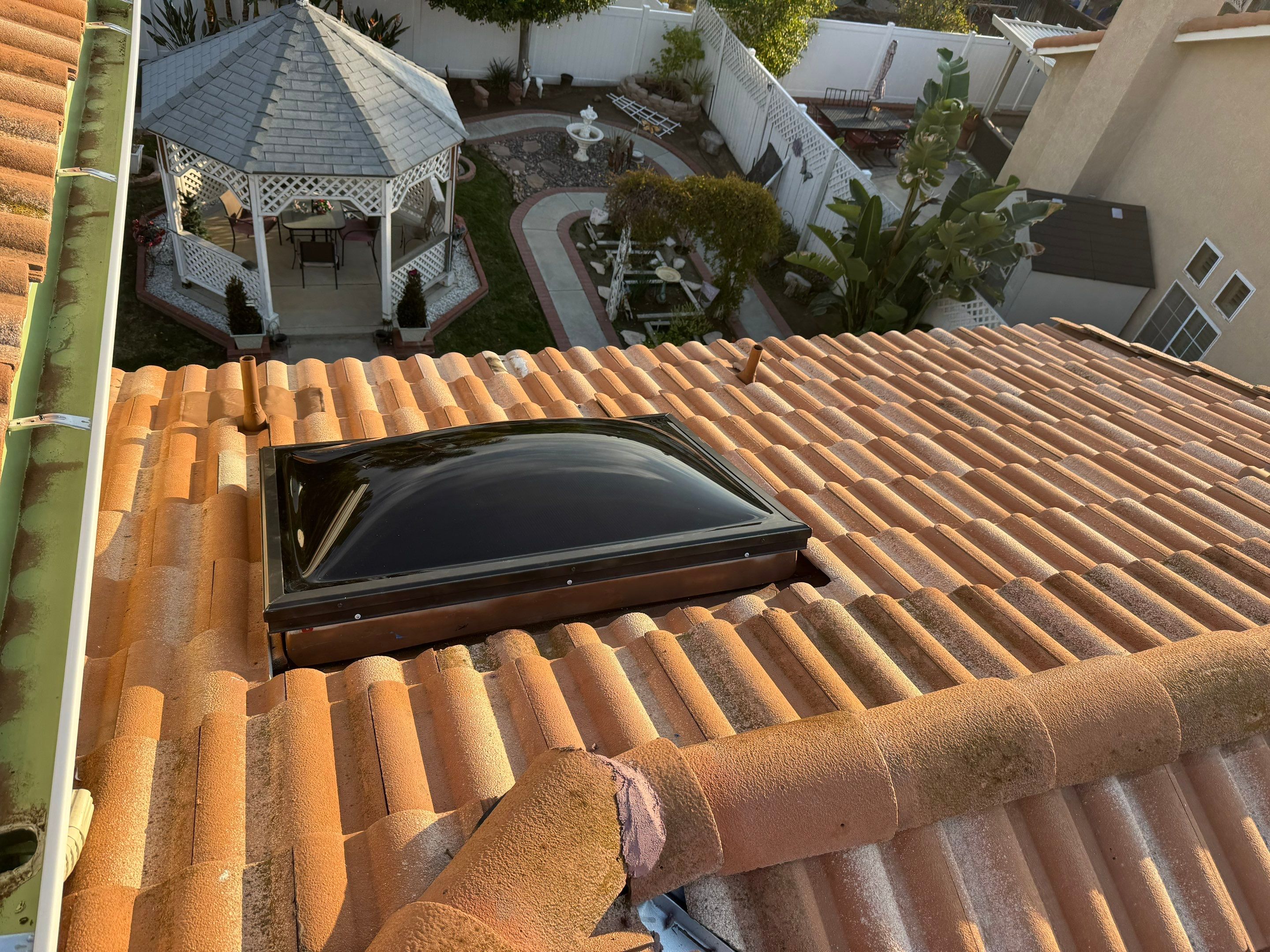 Murrieta Tile Roof Lift & Lay with Underlayment and Skylight Replacement by Zenith Roofing Services