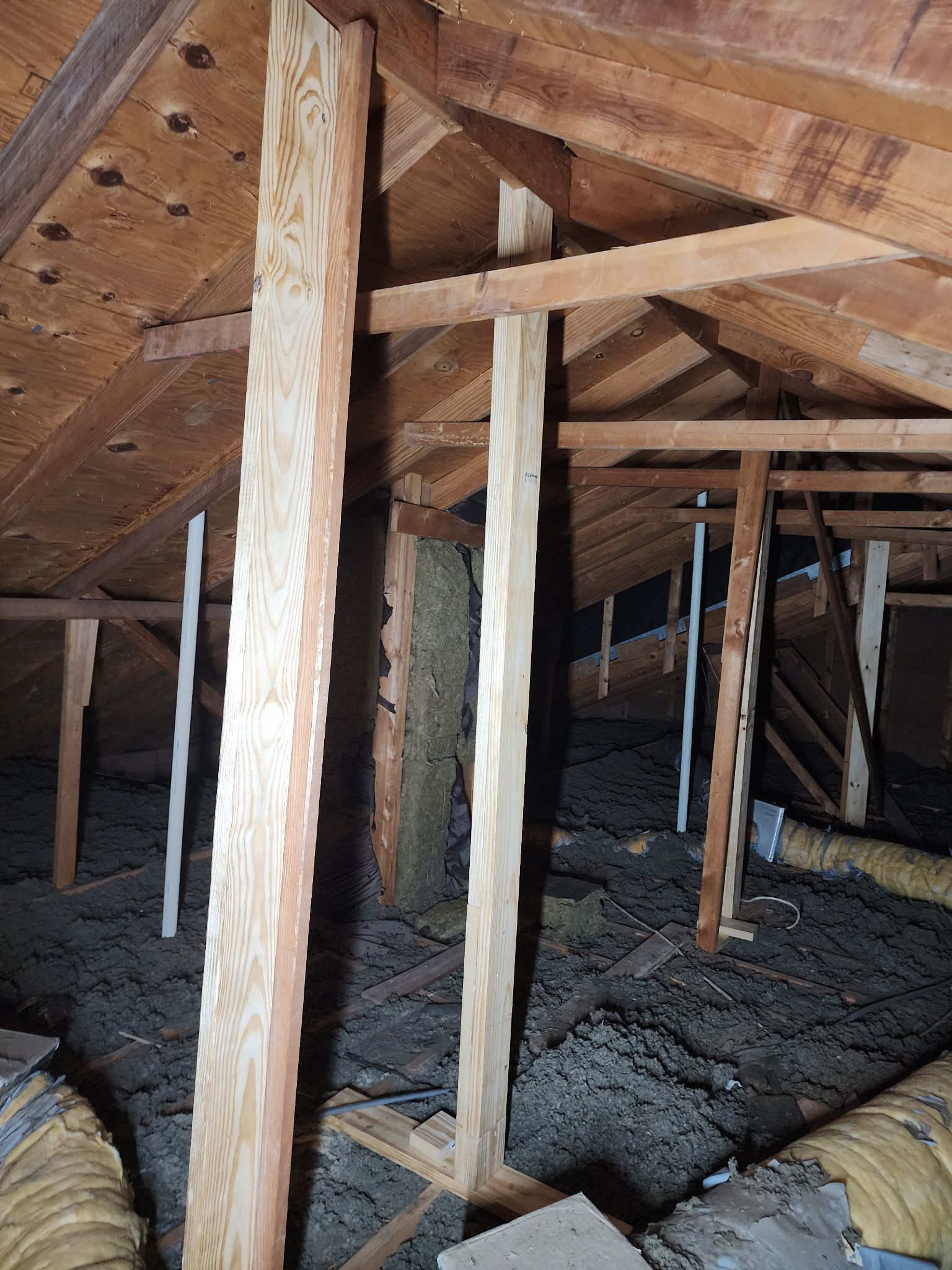 Structural and roof repairs with custom metal work by REPS Austin Area Roofer