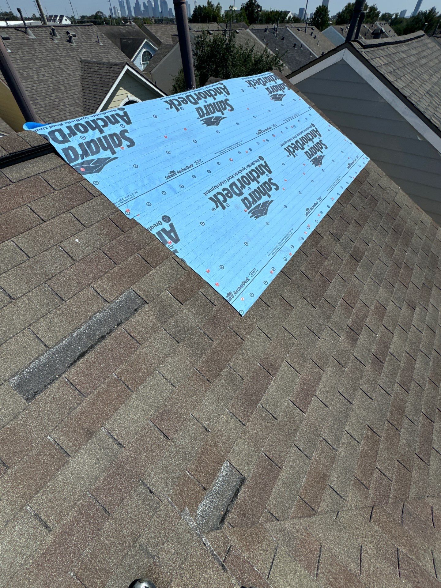 Project in Houston, TX by Associates Roofing Unlimited 