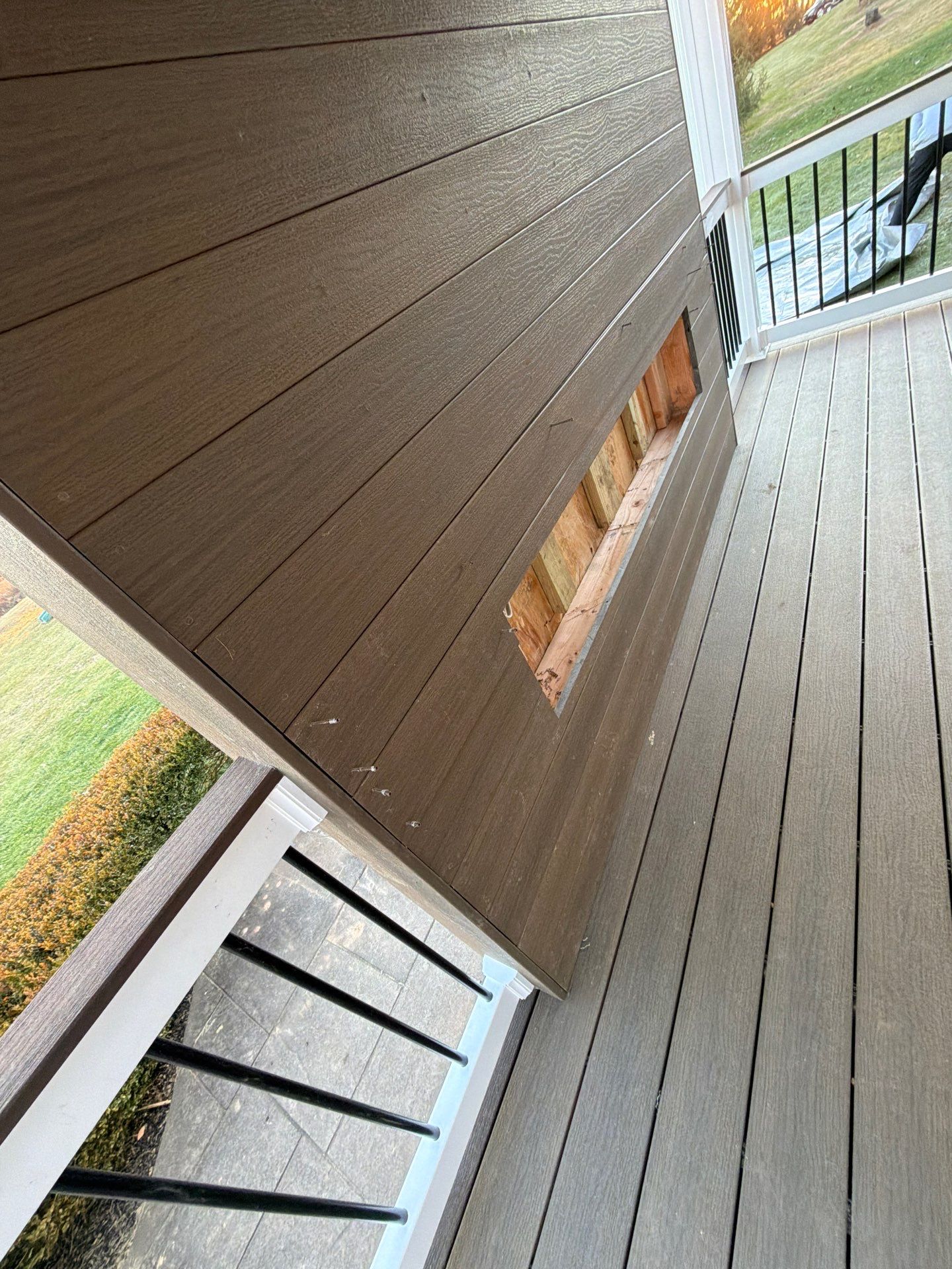 New Deck With a Roof and TV Mount in Raritan, New Jersey by deck guardian