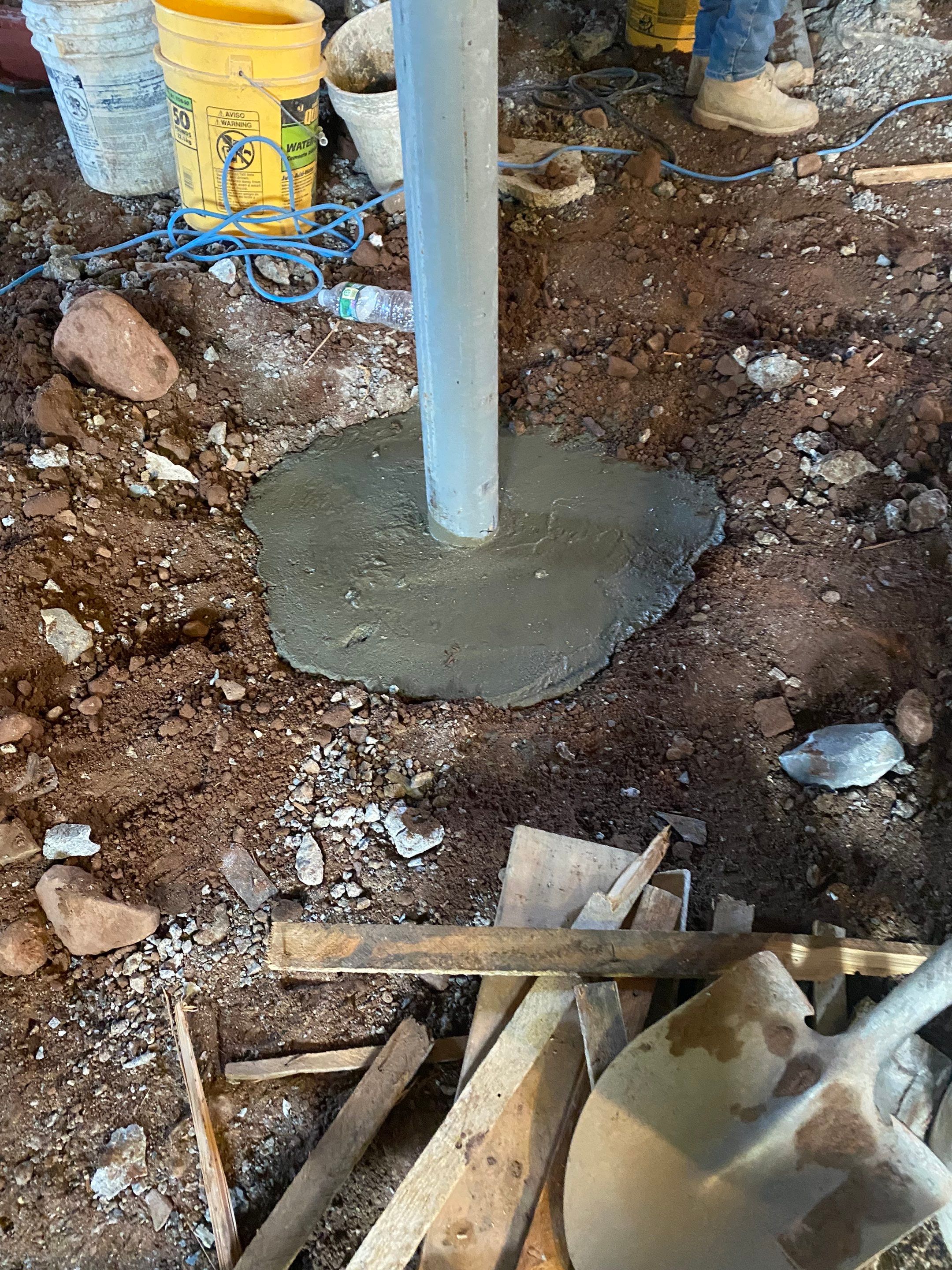 Interior French Drain, Lally Column Replacement & Concrete Floor Replacement in South Orange, NJ by Pure Service Pro, LLC