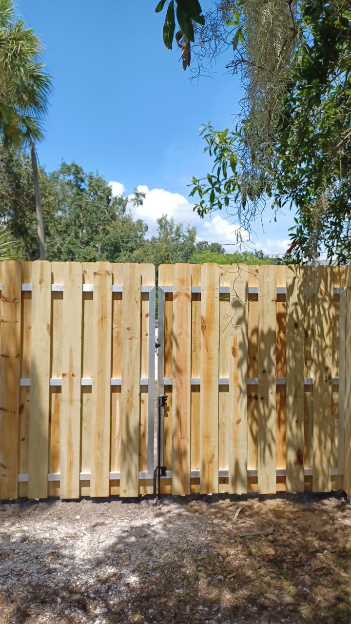 Nokomis, FL 6ft. Tall Treated Wood Shadowbox  by Asap fence and gates, LLC