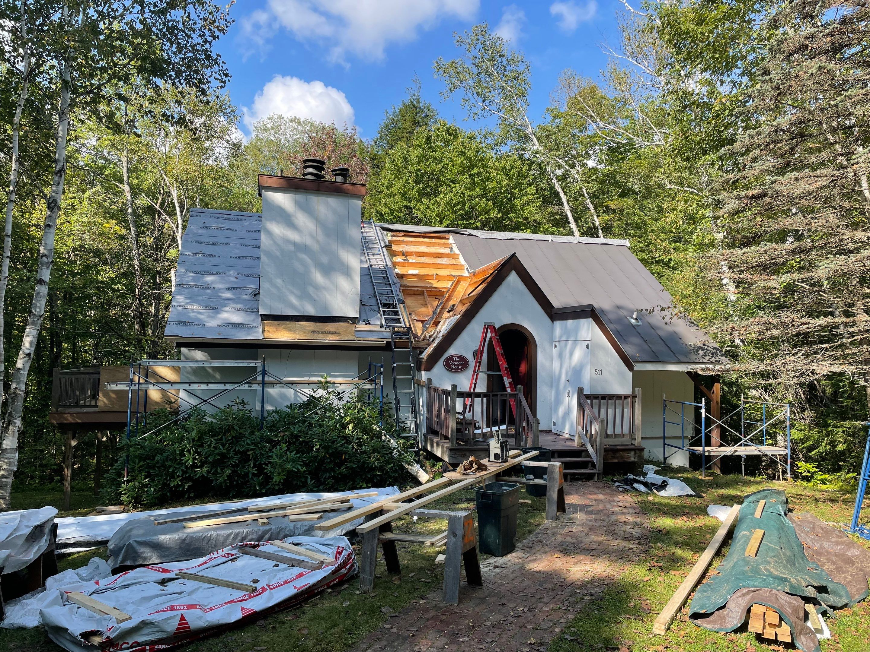 Residential Roofing Installation using Drexel Steel Standing Seam Metal Roofing by GT Donaghue Construction & Metal Roofing LLC