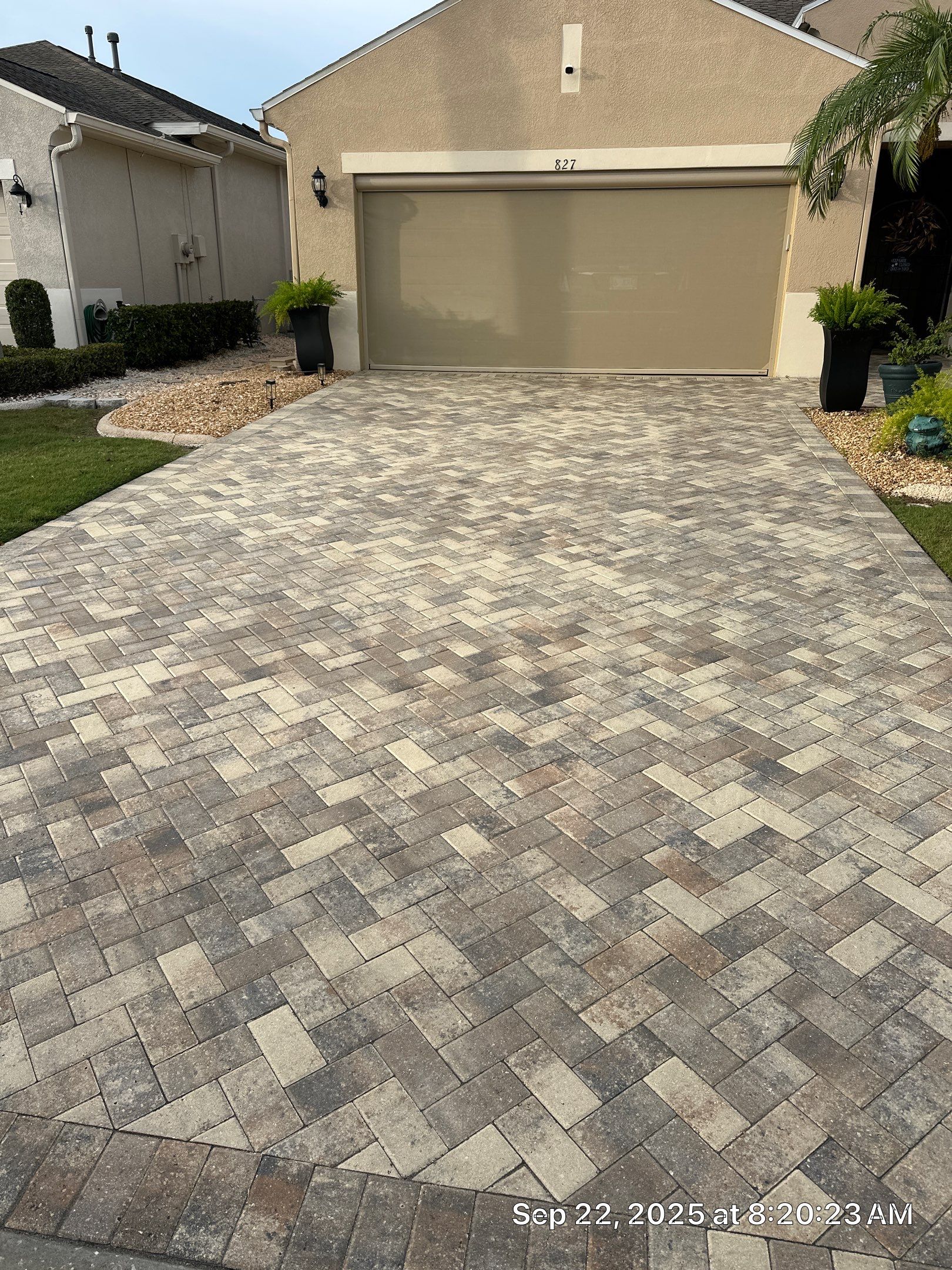 Herringbone Paver Sealing and Restoration in Sun City Center by Supreme Paver Experts